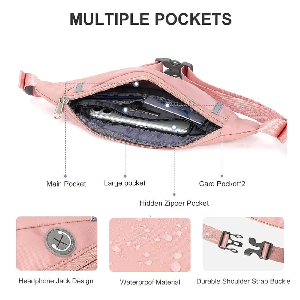 Riñonera ajustable y bolsa de luna | 1,44 l, poliéster