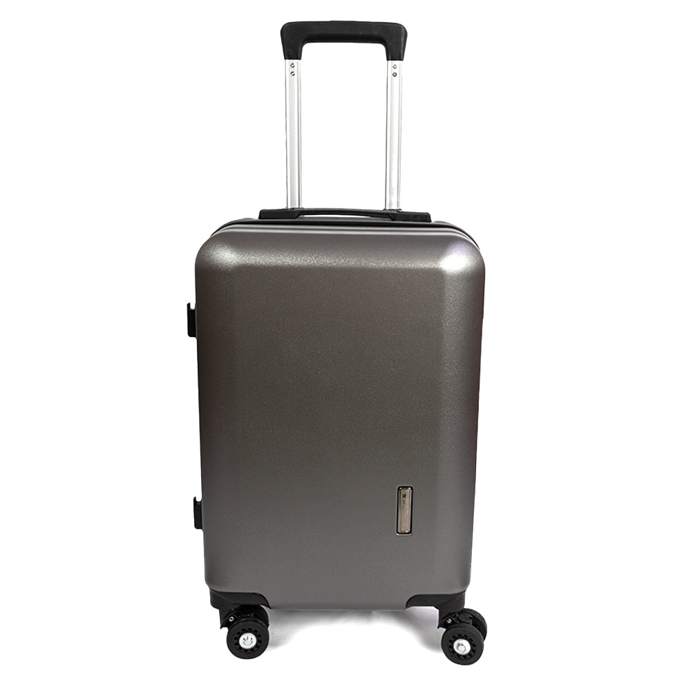 Madrid Anti-Scratch Hard Shell Carry-On Suitcase - Grey