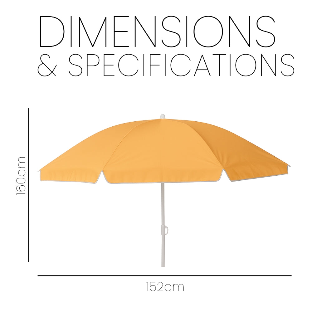 مظلة شاطئ ملونة من البولي فينيل كلوريد - مظلة خارجية محمولة متوفرة بأربعة ألوان