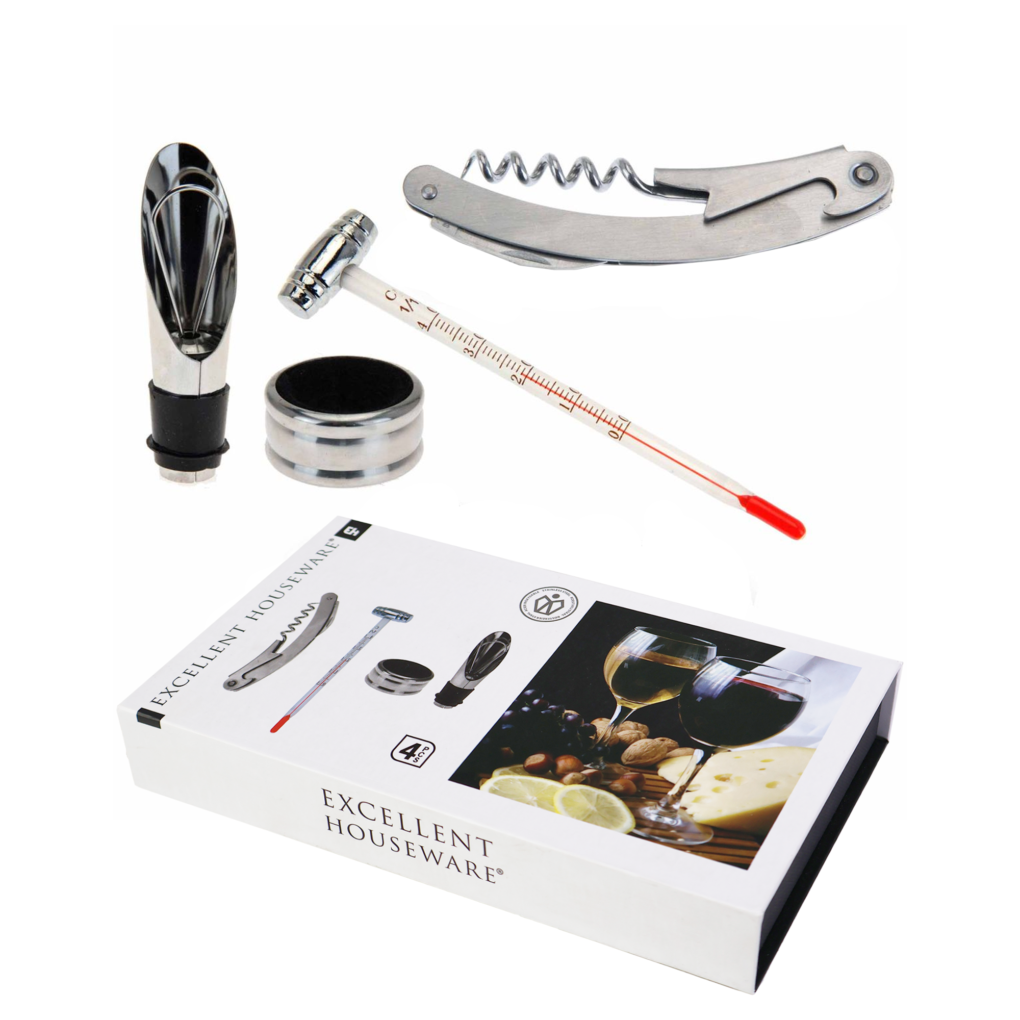 Wine Bottle Opener Gift Set - 6 Pieces