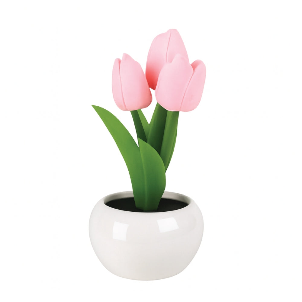 LED Artificial Tulip Pot Plant Light – Decorative Home Accent - 3 Colours