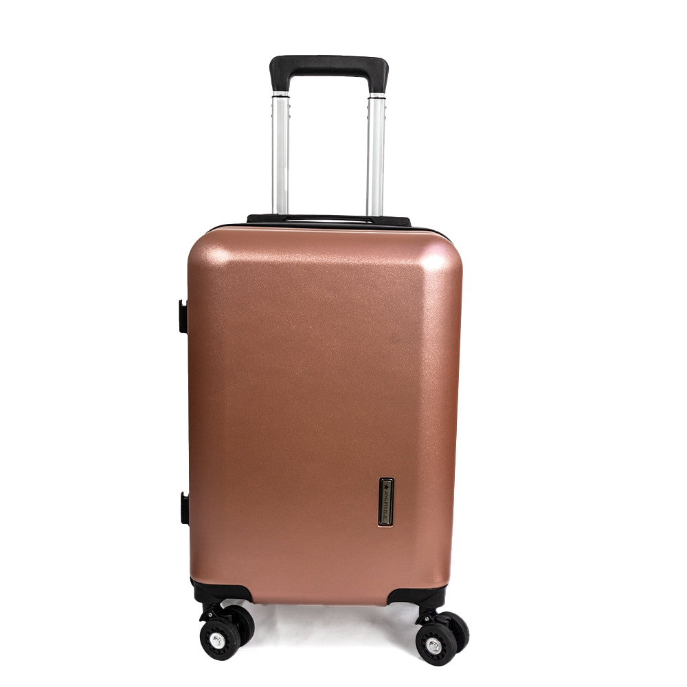 Madrid Anti-Scratch Hard Shell Carry-On Suitcase - Pink