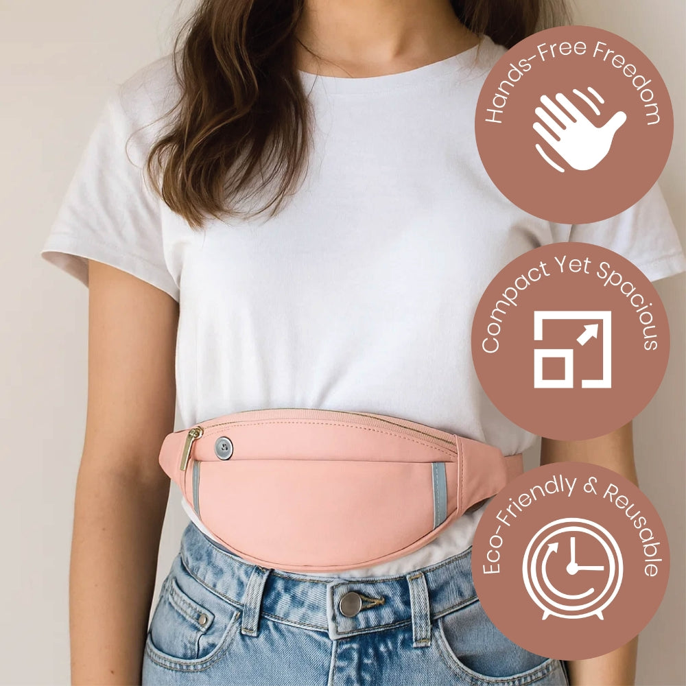 Riñonera ajustable y bolsa de luna | 1,44 l, poliéster