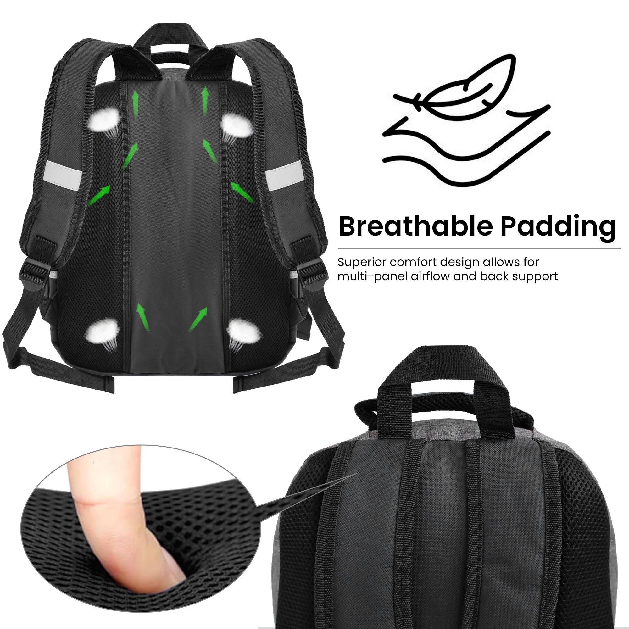 Mochila para estudiantes con estuche con clip