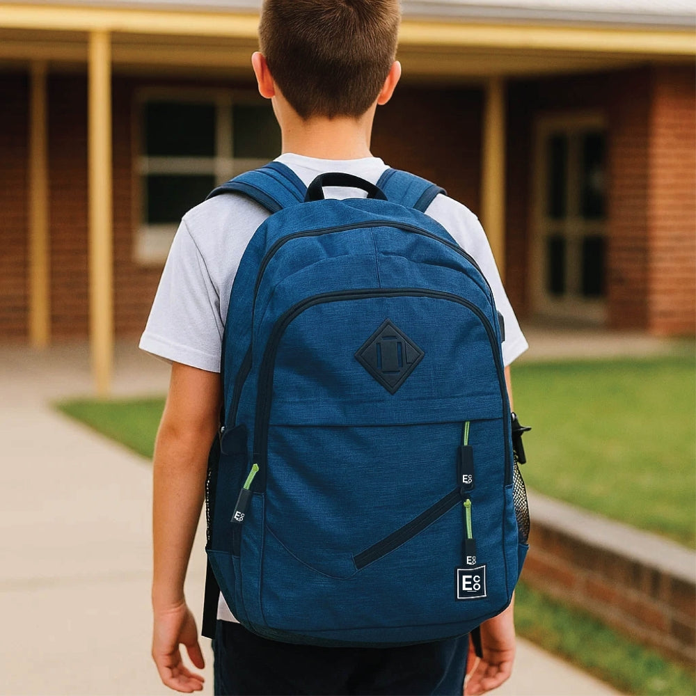 Mochila con puerto USB de carga para computadora portátil o teléfono