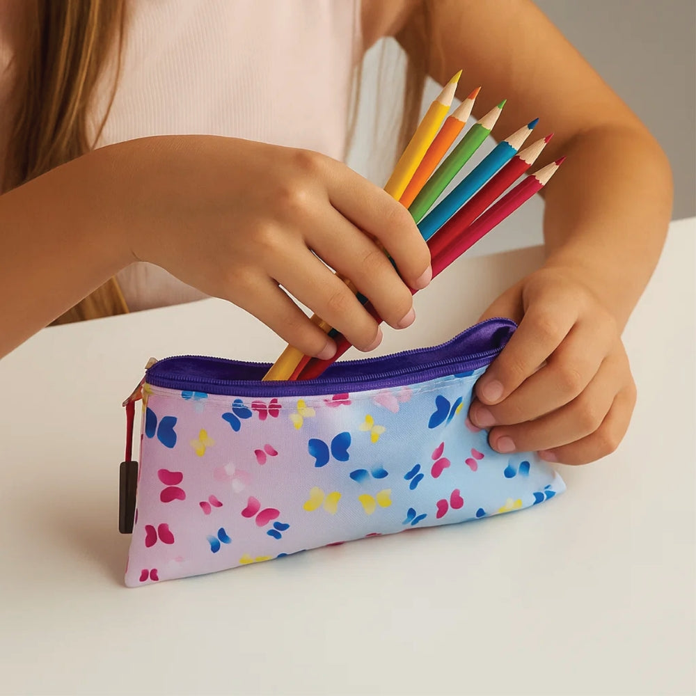 Mochila infantil Butterfly 3 en 1 con lonchera y bolsa para lápices