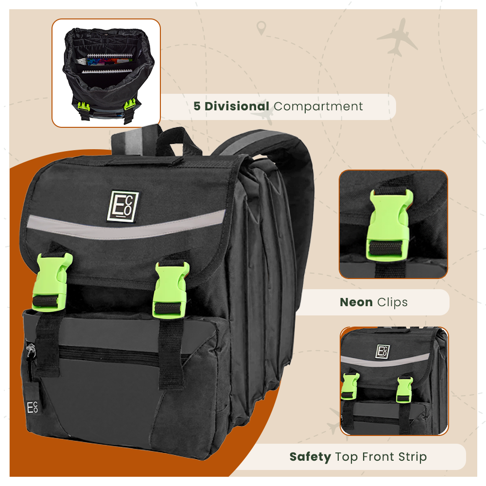 Mochila de regreso a clases de 5 divisiones