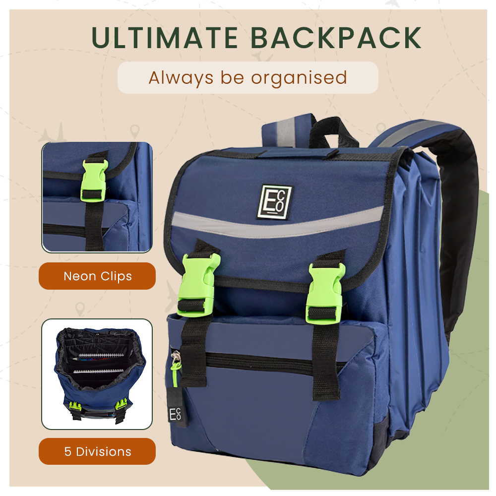 Mochila de regreso a clases de 5 divisiones