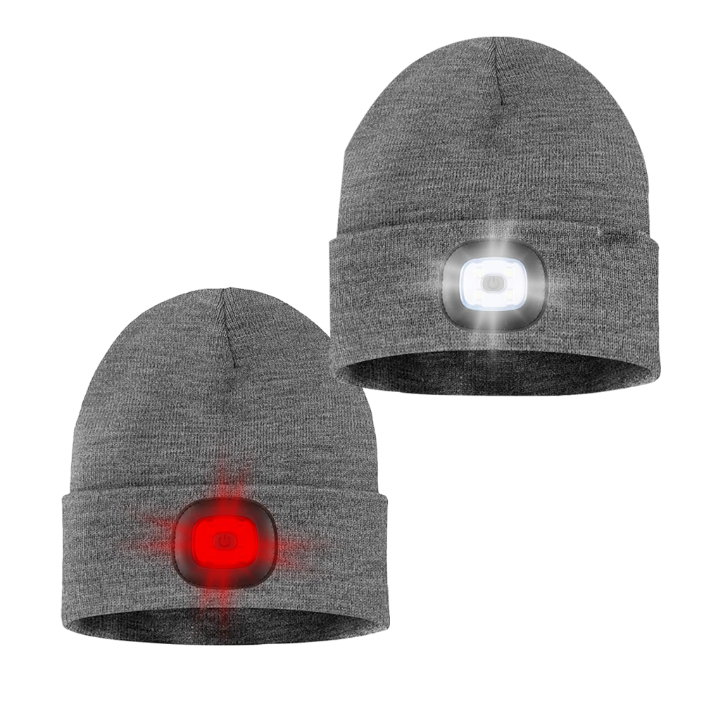Beanie with LED Head Light
