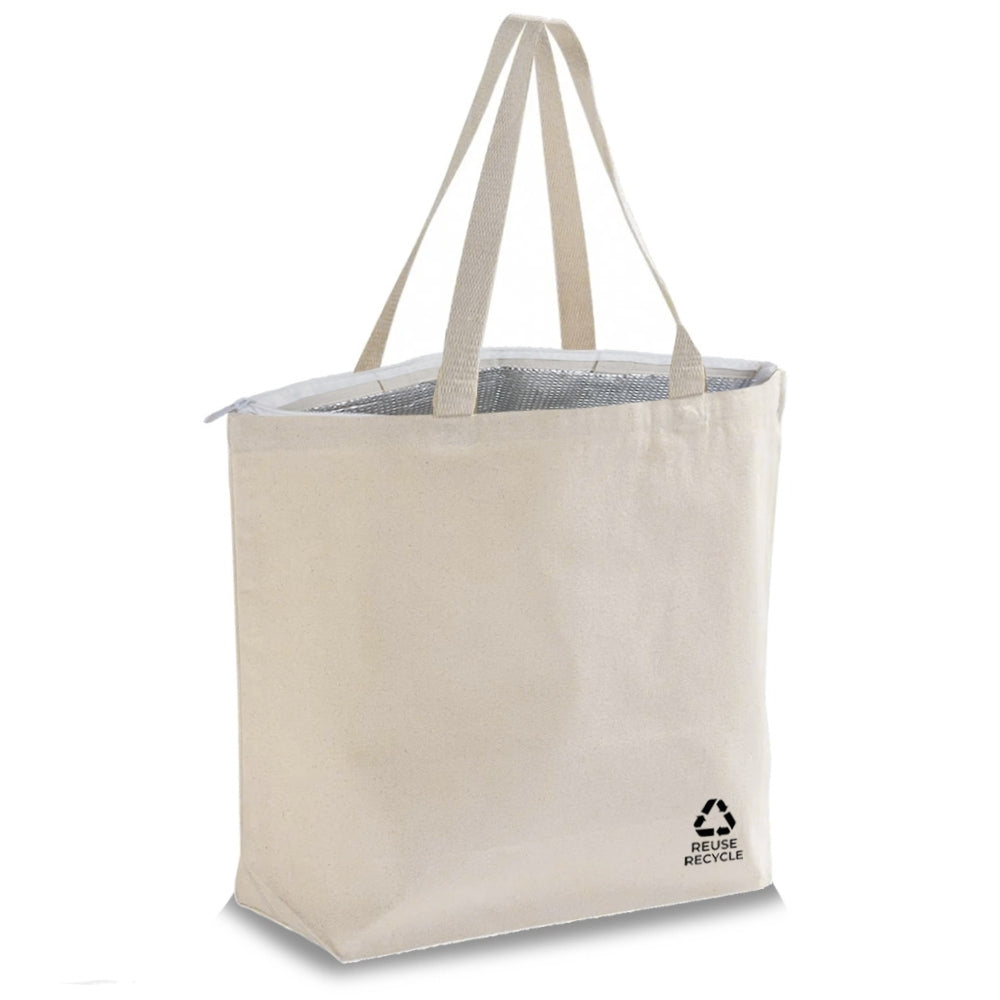 CAN-C03-COOL - Cool Reusable Insulated Canvas Cooler Tote Bag | 270GSM, 27L