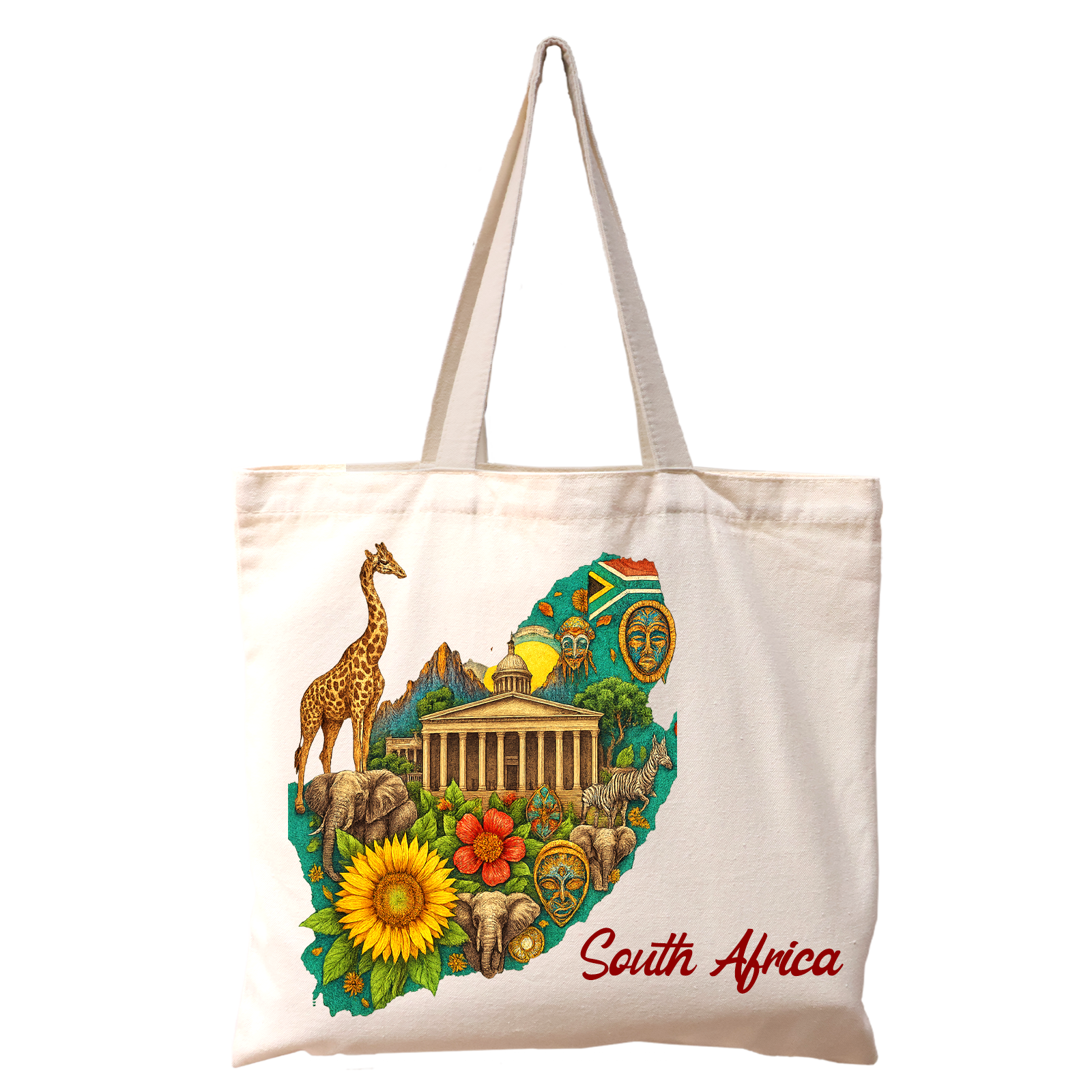 CAN02 - Cape Town Reusable Cotton Tote Bag | 270GSM, 18L