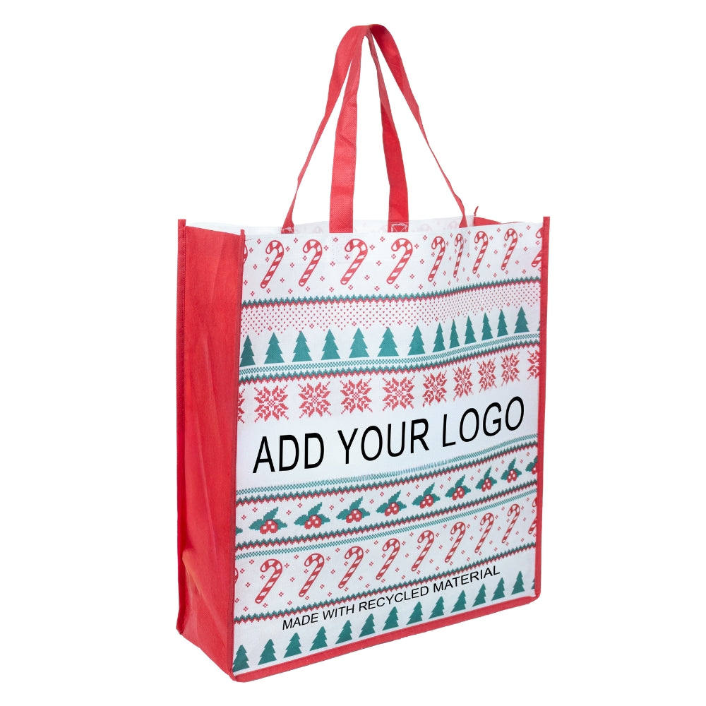 CHX-001/002 - Happy Holidays Reusable Non-Woven Shopping Bag | 33L