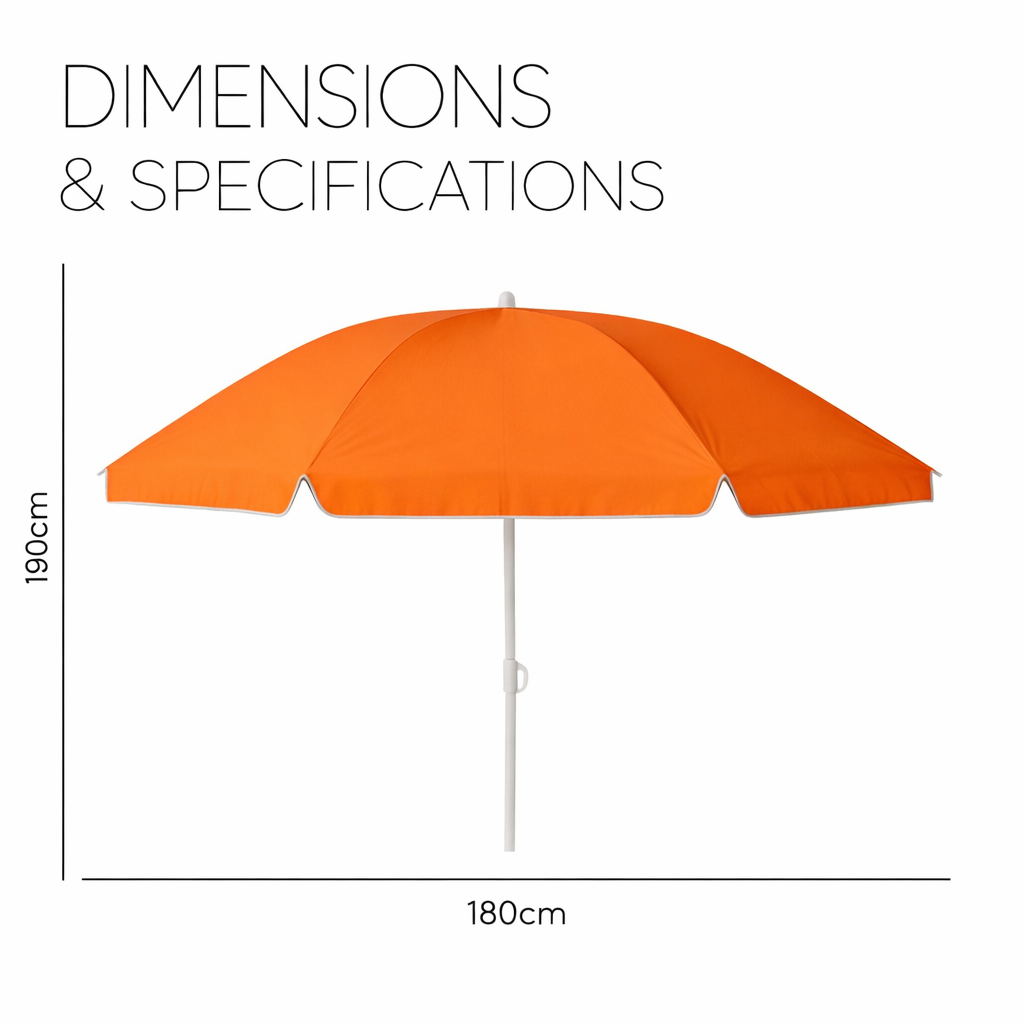 مظلة شاطئ ملونة من البولي فينيل كلوريد - مظلة خارجية محمولة متوفرة بأربعة ألوان