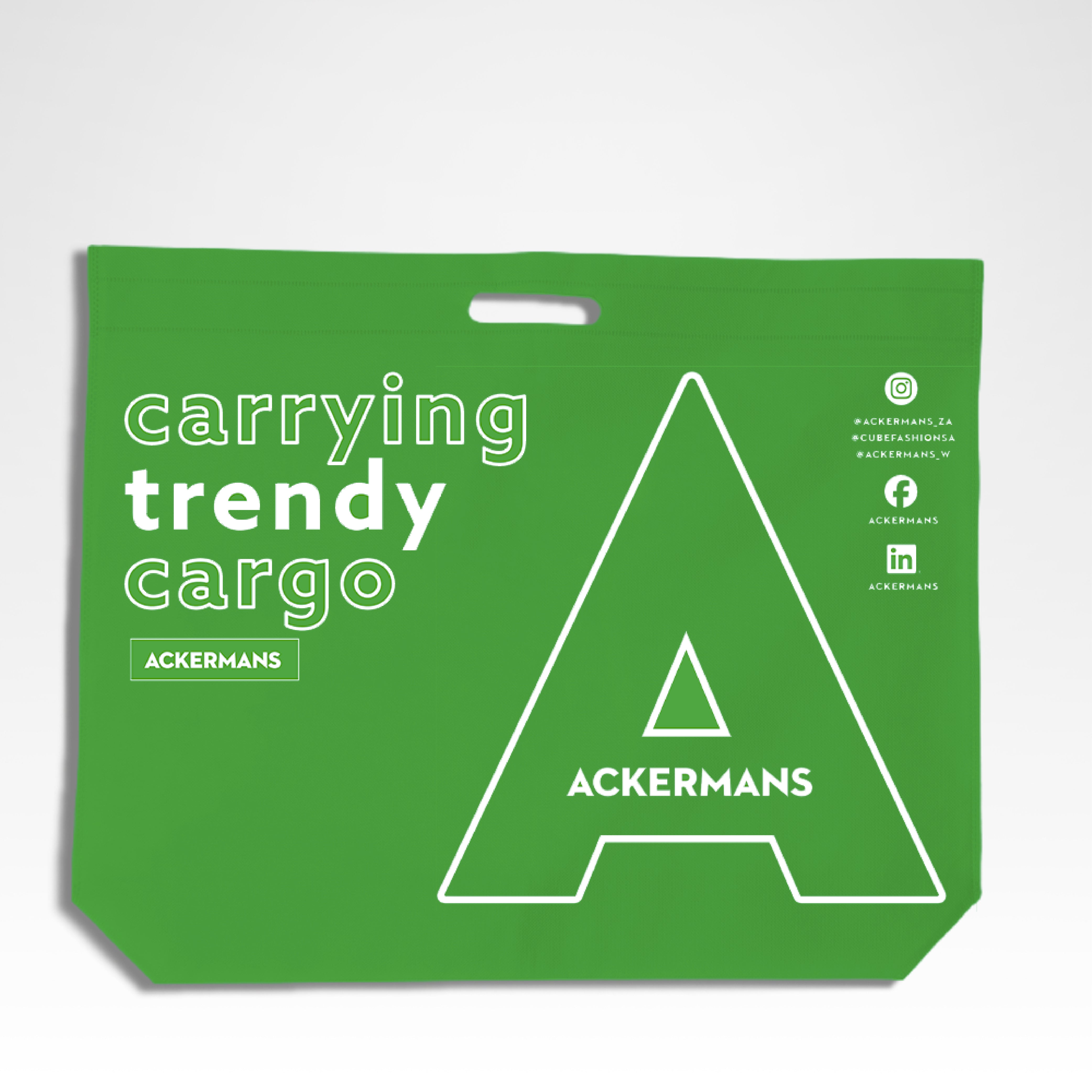 DSC01-L - Large Reusable Non-Woven Die Cut Shopping Bag | 70GSM, 35L