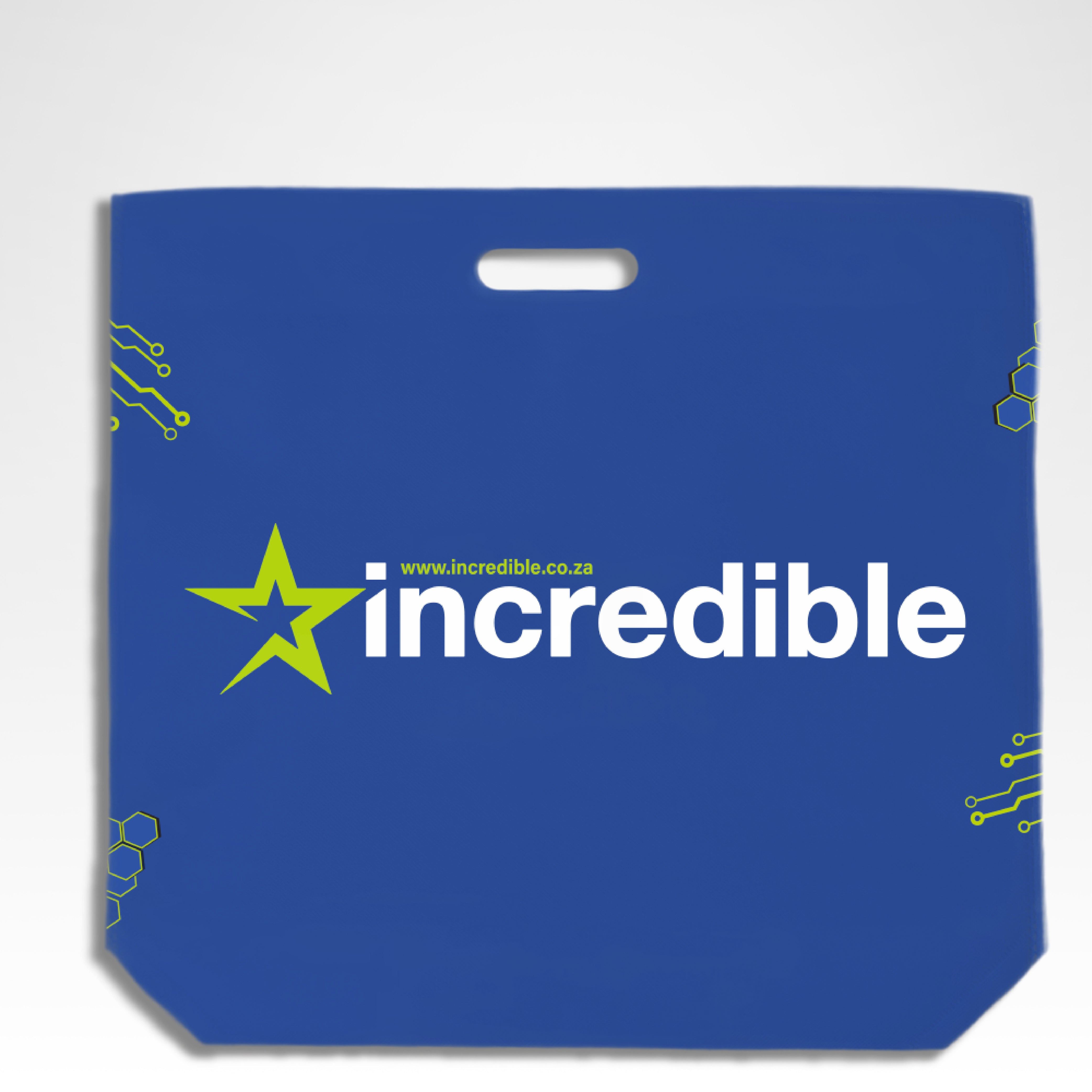 DSC01-M - Medium Reusable Non-Woven Die Cut Shopping Bag | 70GSM, 24L