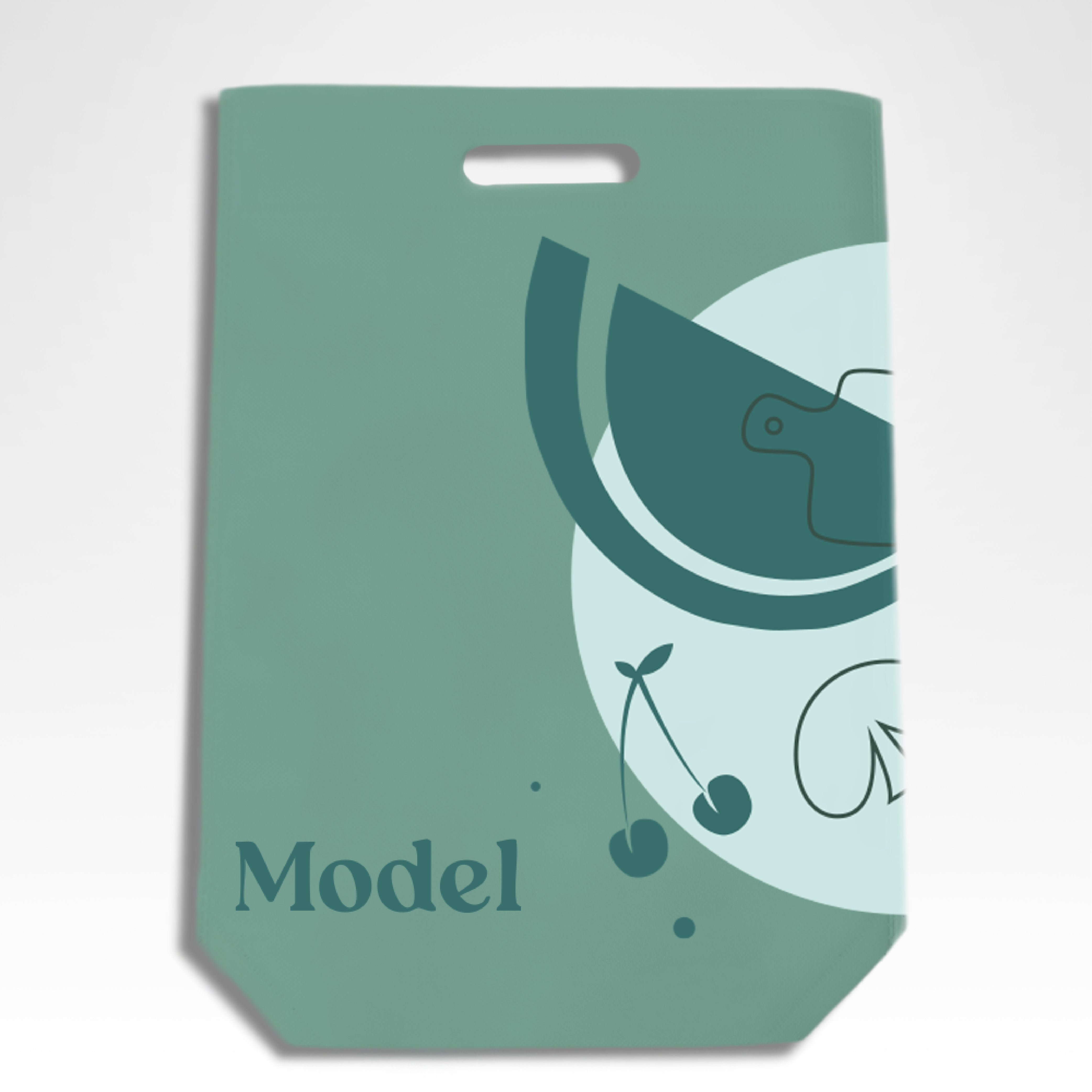 DSC01-S -Small Reusable Non-Woven Die Cut Shopping Bag | 50GSM, 14L