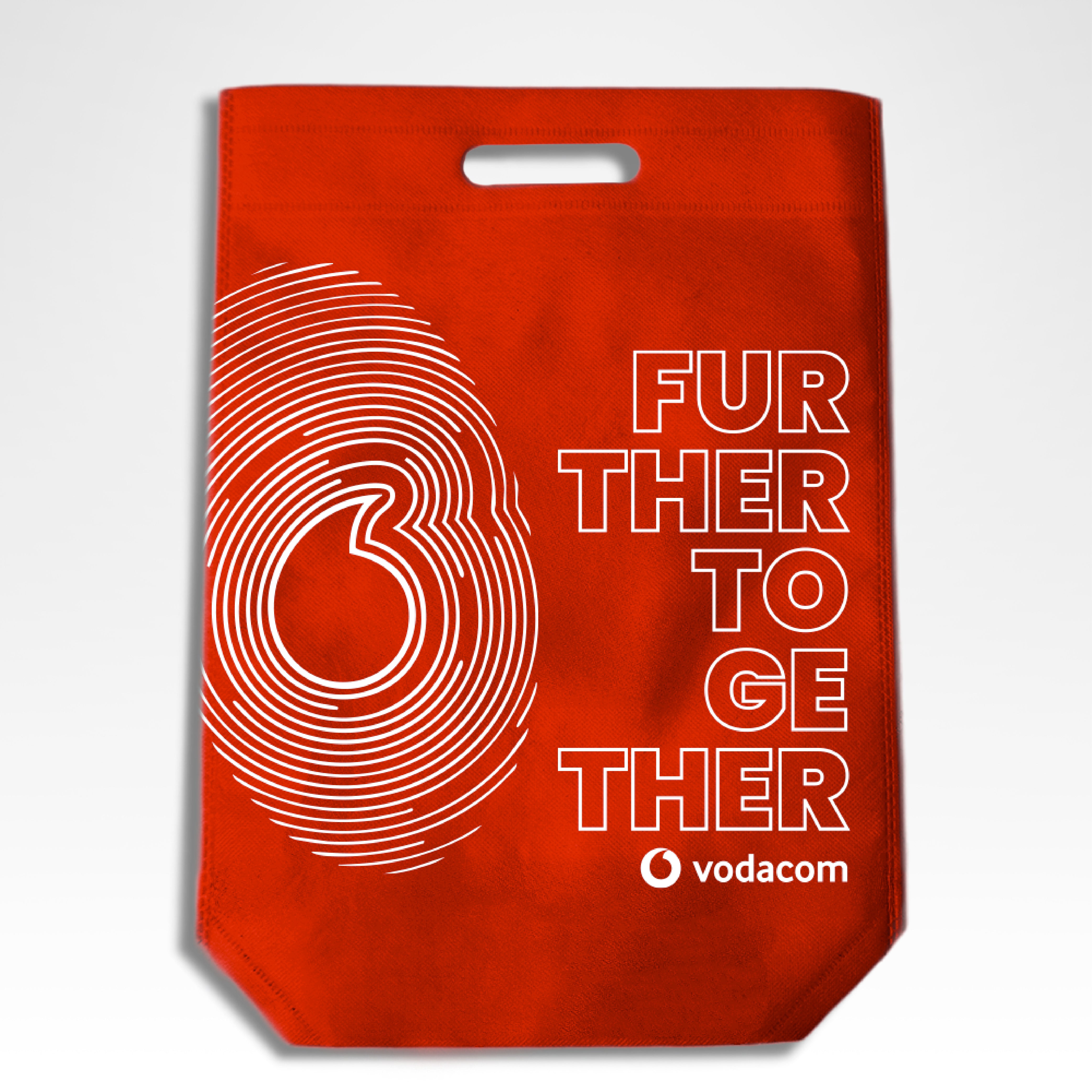 DSC01-S -Small Reusable Non-Woven Die Cut Shopping Bag | 50GSM, 14L