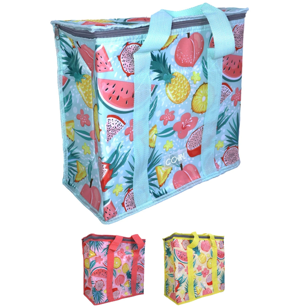 Cooler Bag Insulated with Handles - 16 Litres - Tropical Fruits Design