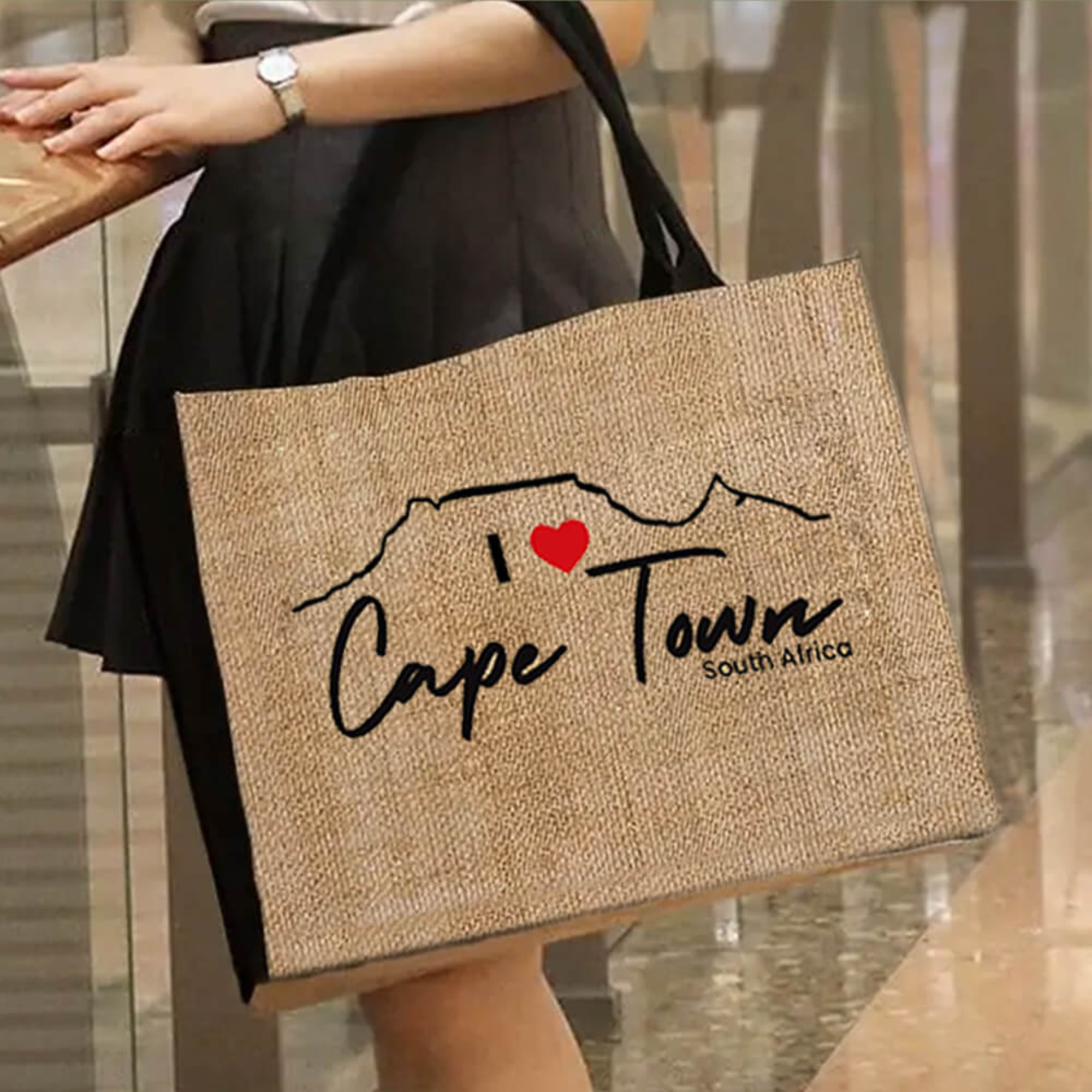 I-Love-Cape-Town-Reusable-Jute-Tote-Bag-300GSM-18L-Lifestyle