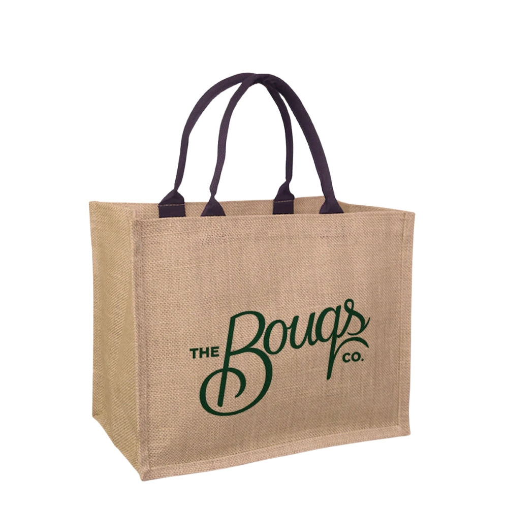 JUTE01-PLN - Plain Reusable Jute Tote Bag | 300GSM, 18L