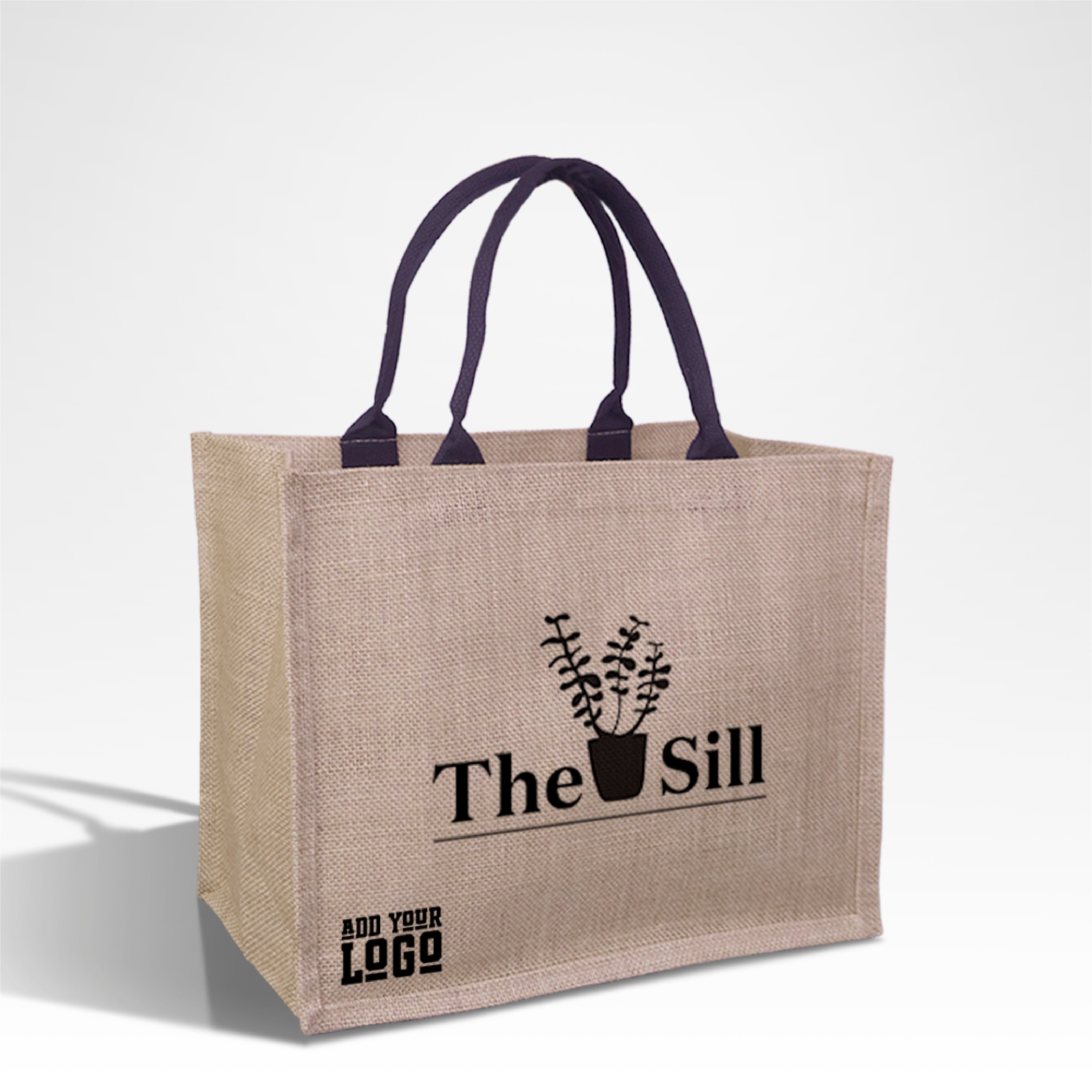 Plain Reusable Jute Tote Bag | 300GSM, 18L