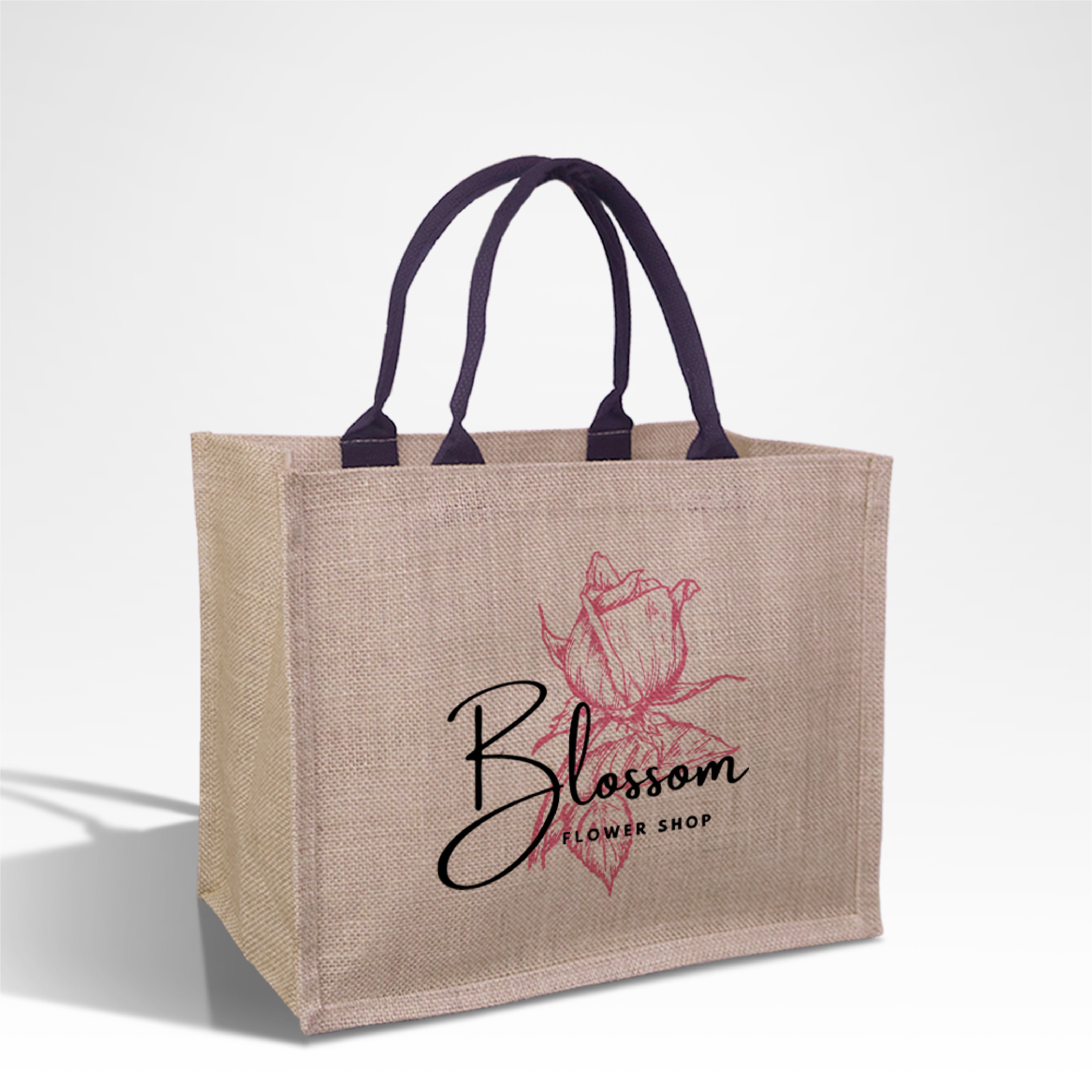 Plain Reusable Jute Tote Bag | 300GSM, 18L