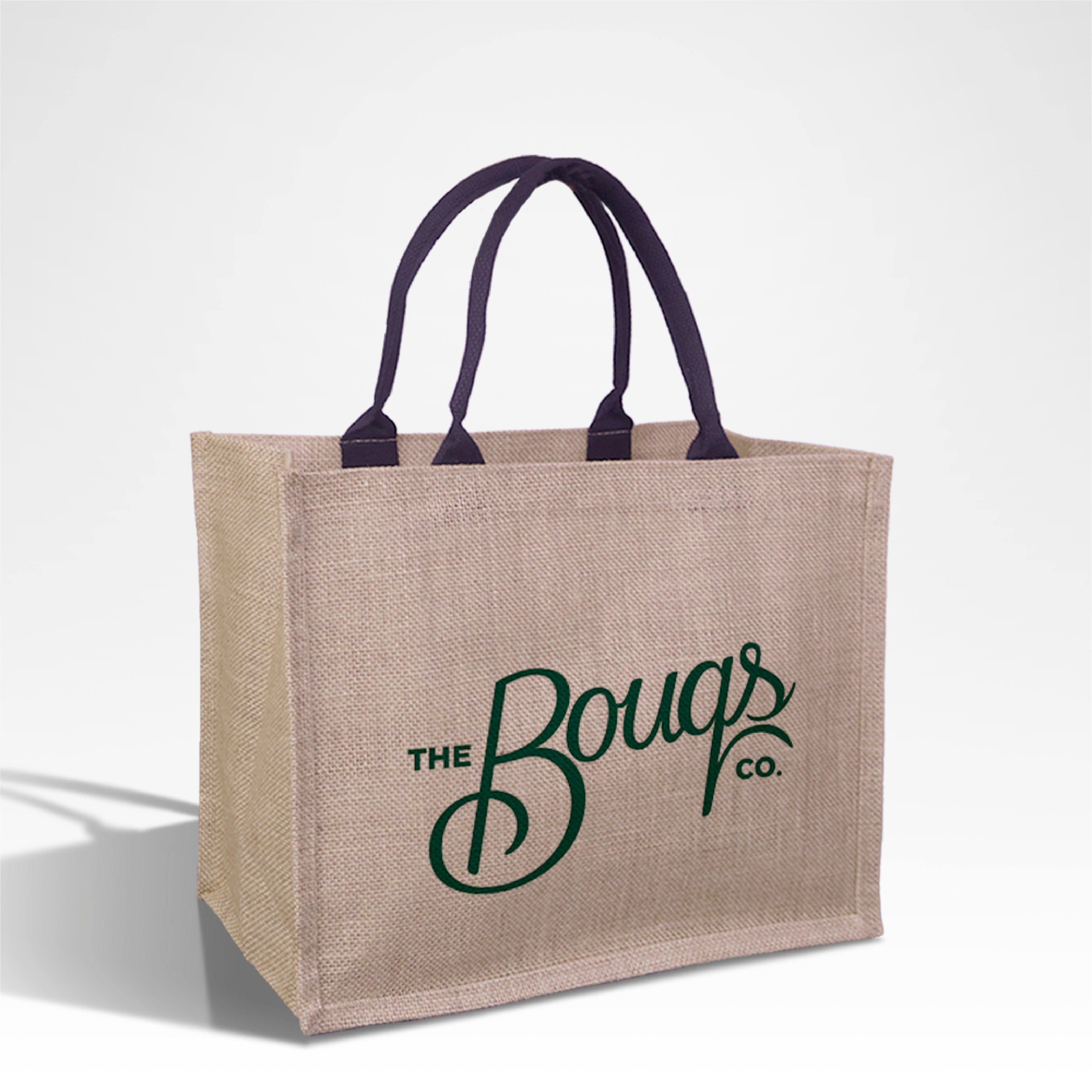 Plain Reusable Jute Tote Bag | 300GSM, 18L