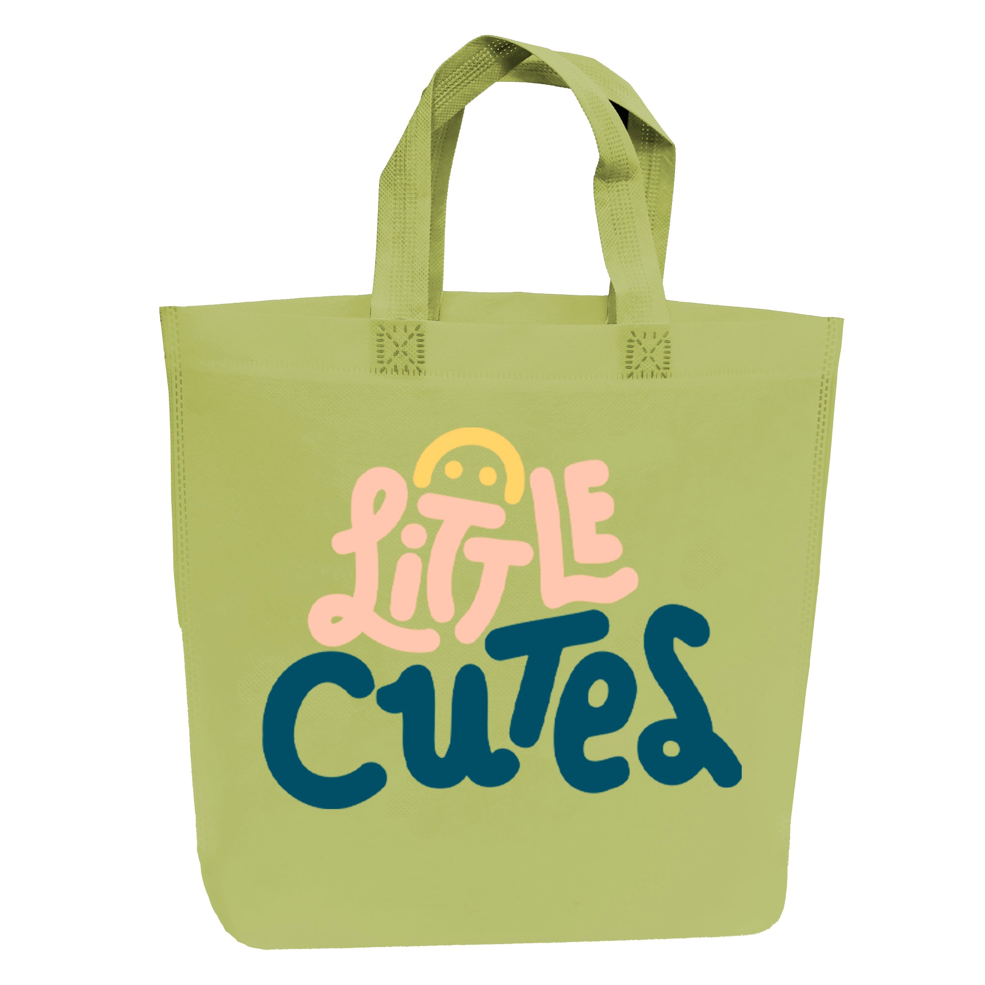 KNB - Kids Blue & Green Reusable Non-Woven Shopping Bag | 120GSM, 15L