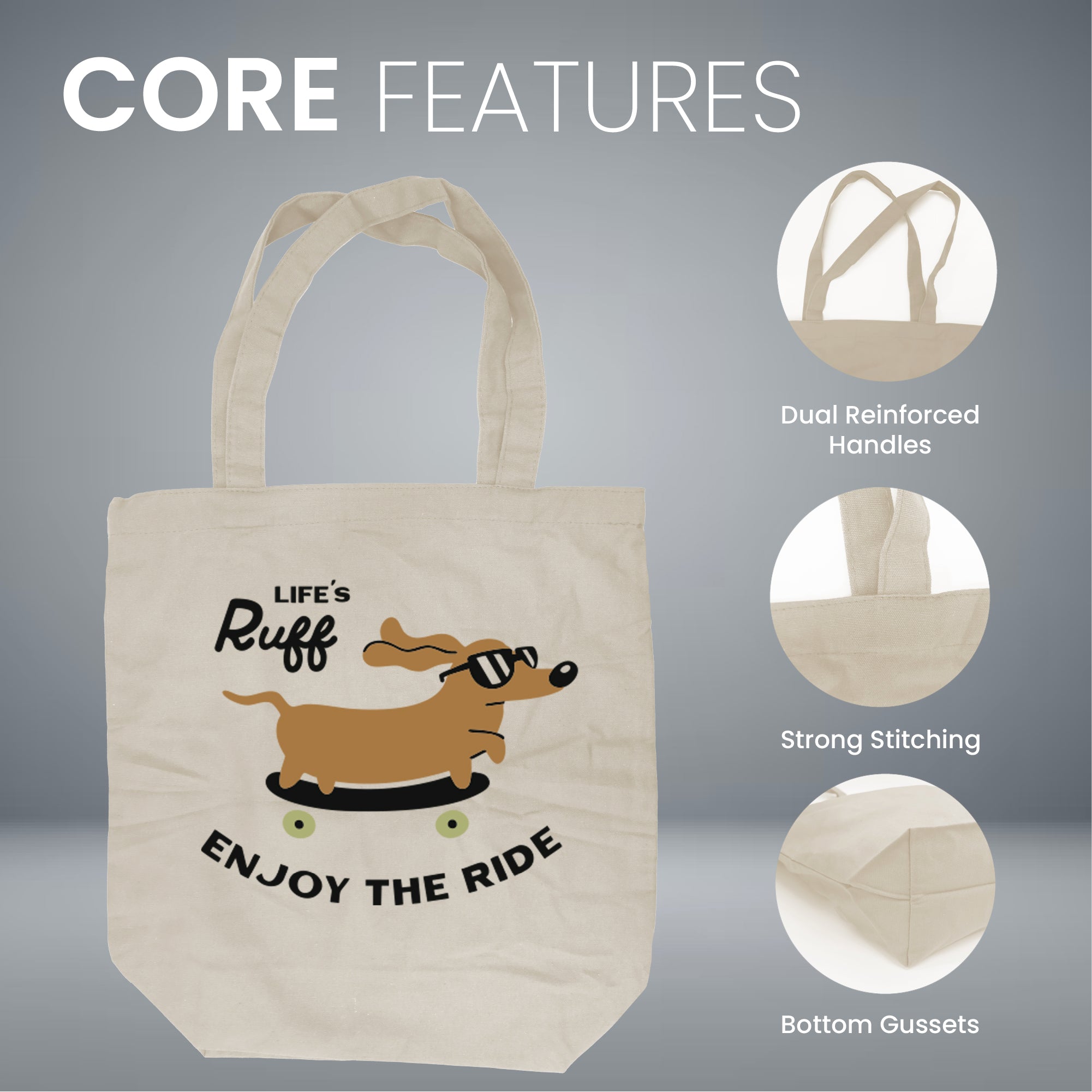 CAN05 - Kids Reusable Cotton Tote Bag | 120GSM, 15L