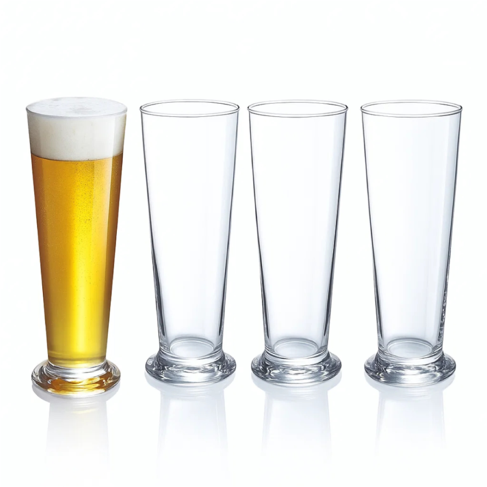 4-Piece Beer Glass Set – 380ml