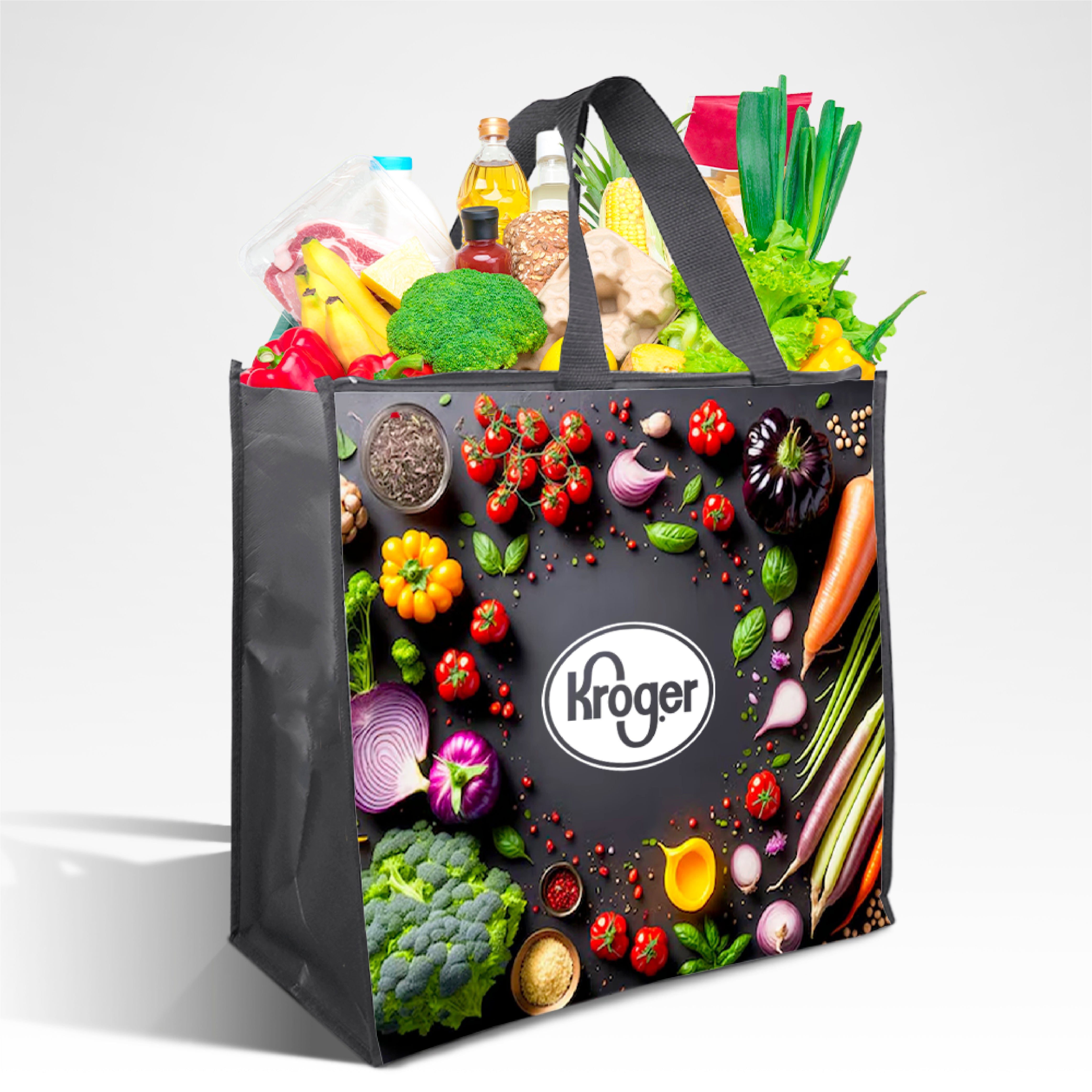 LAM-Z04 - Bolsa térmica reutilizable laminada con cremallera, diseño variado | 70 g/m², 28 l