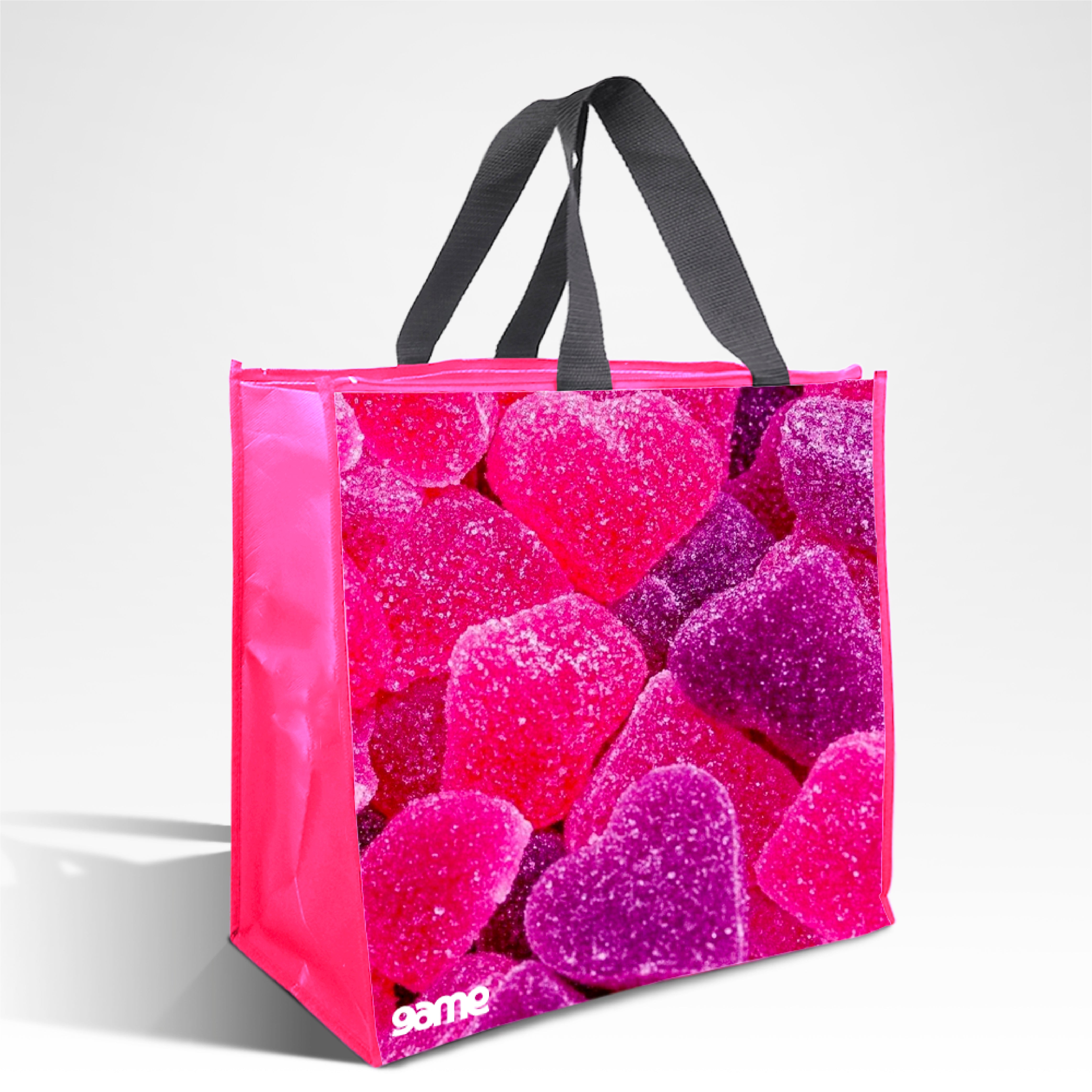 LAM-Z04 - Assorted Design Reusable Laminated Cooler Shopping Bag with Zipper | 70GSM, 28L