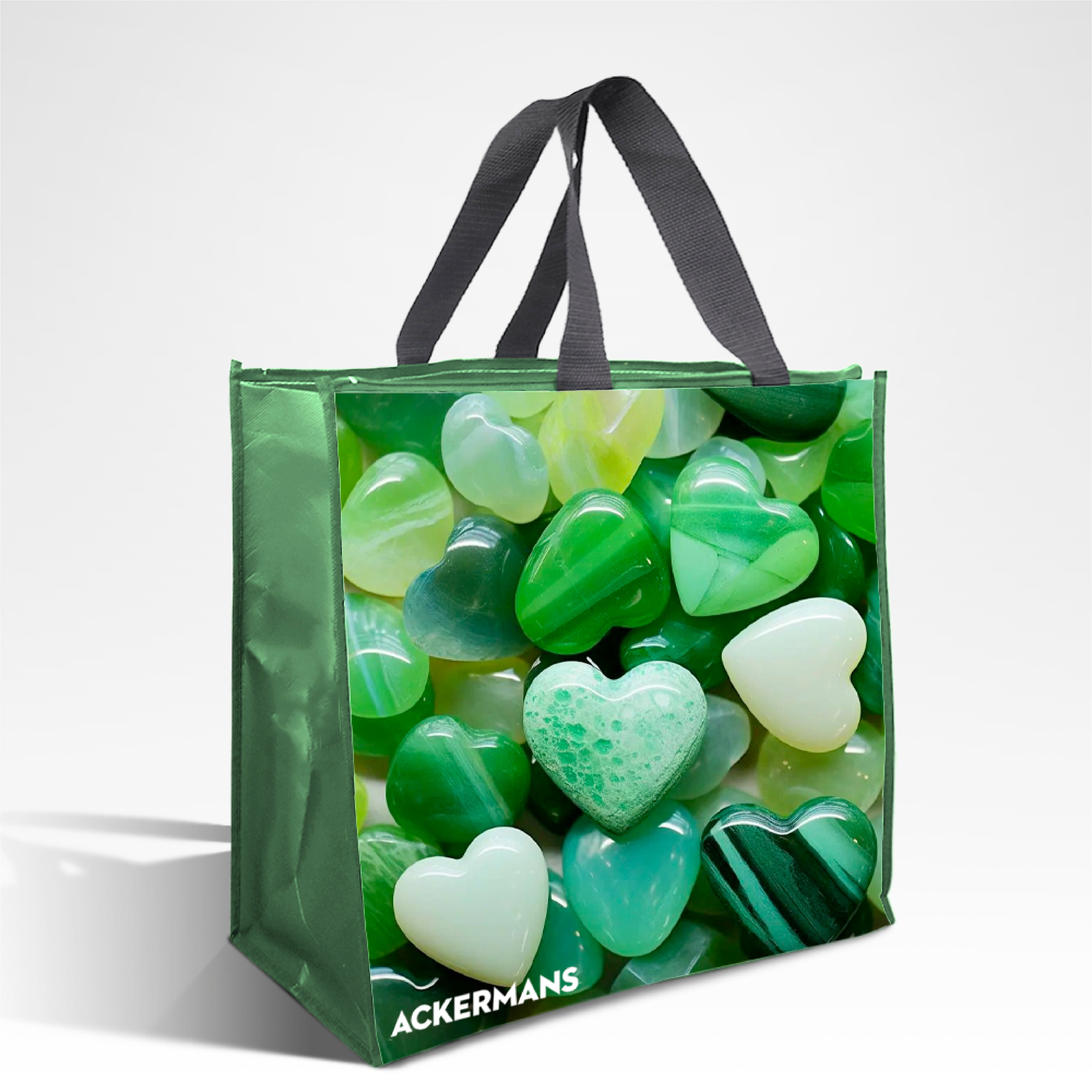 LAM-Z04 - Assorted Design Reusable Laminated Cooler Shopping Bag with Zipper | 70GSM, 28L