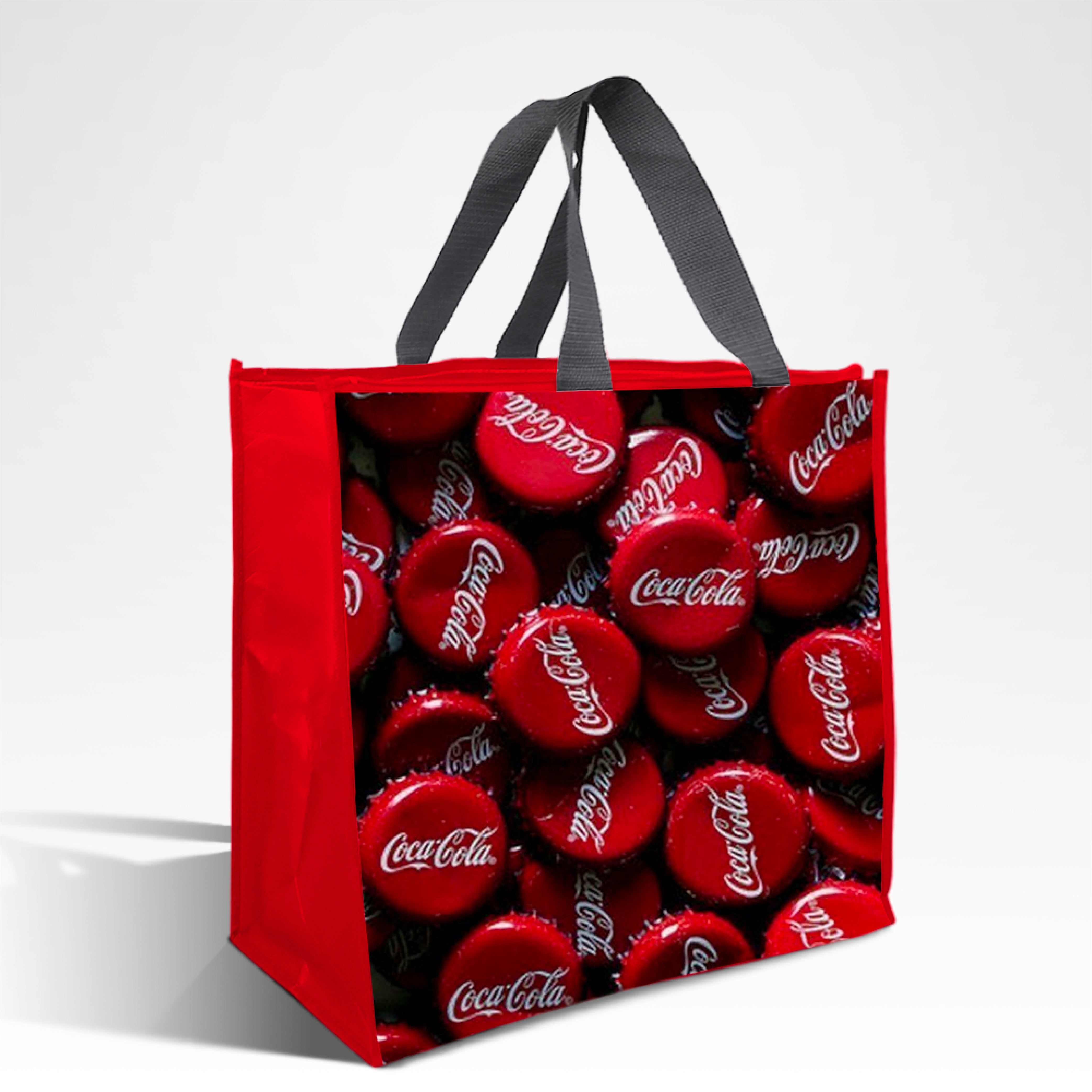 LAM-Z04 - Assorted Design Reusable Laminated Cooler Shopping Bag with Zipper | 70GSM, 28L