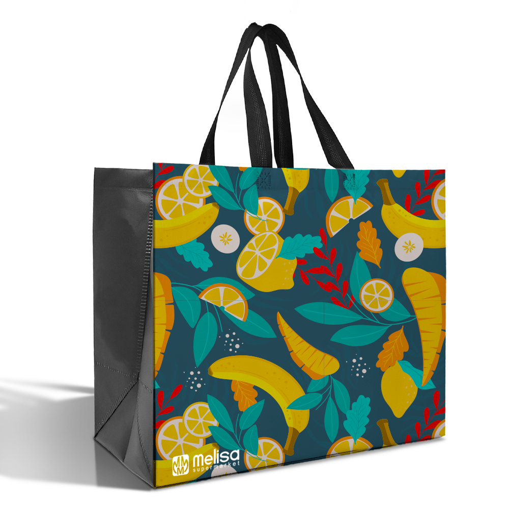LAM03 - Assorted Design Reusable Laminated Shopping Bag | 110GSM, 36L