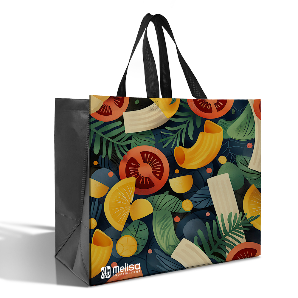 LAM03 - Assorted Design Reusable Laminated Shopping Bag | 110GSM, 36L