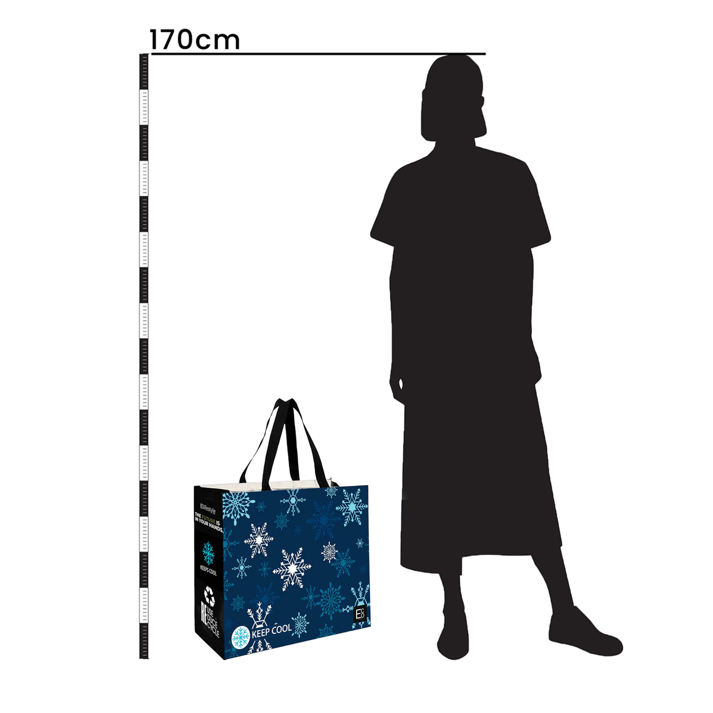 LAMCO - Assorted Design Reusable Laminated Cooler Shopping Bag | 70GSM, 28L
