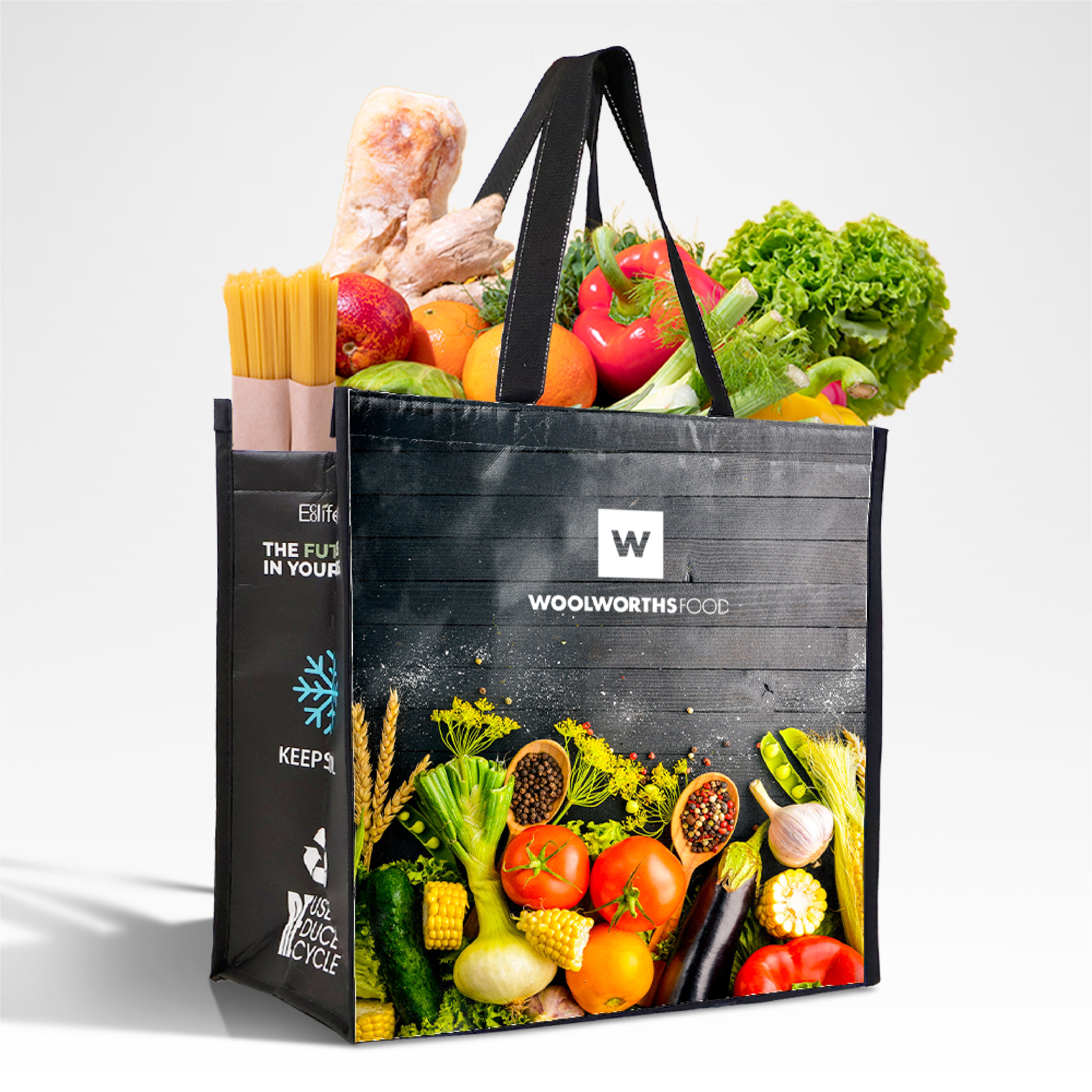 LAMCO - Assorted Design Reusable Laminated Cooler Shopping Bag | 70GSM, 28L