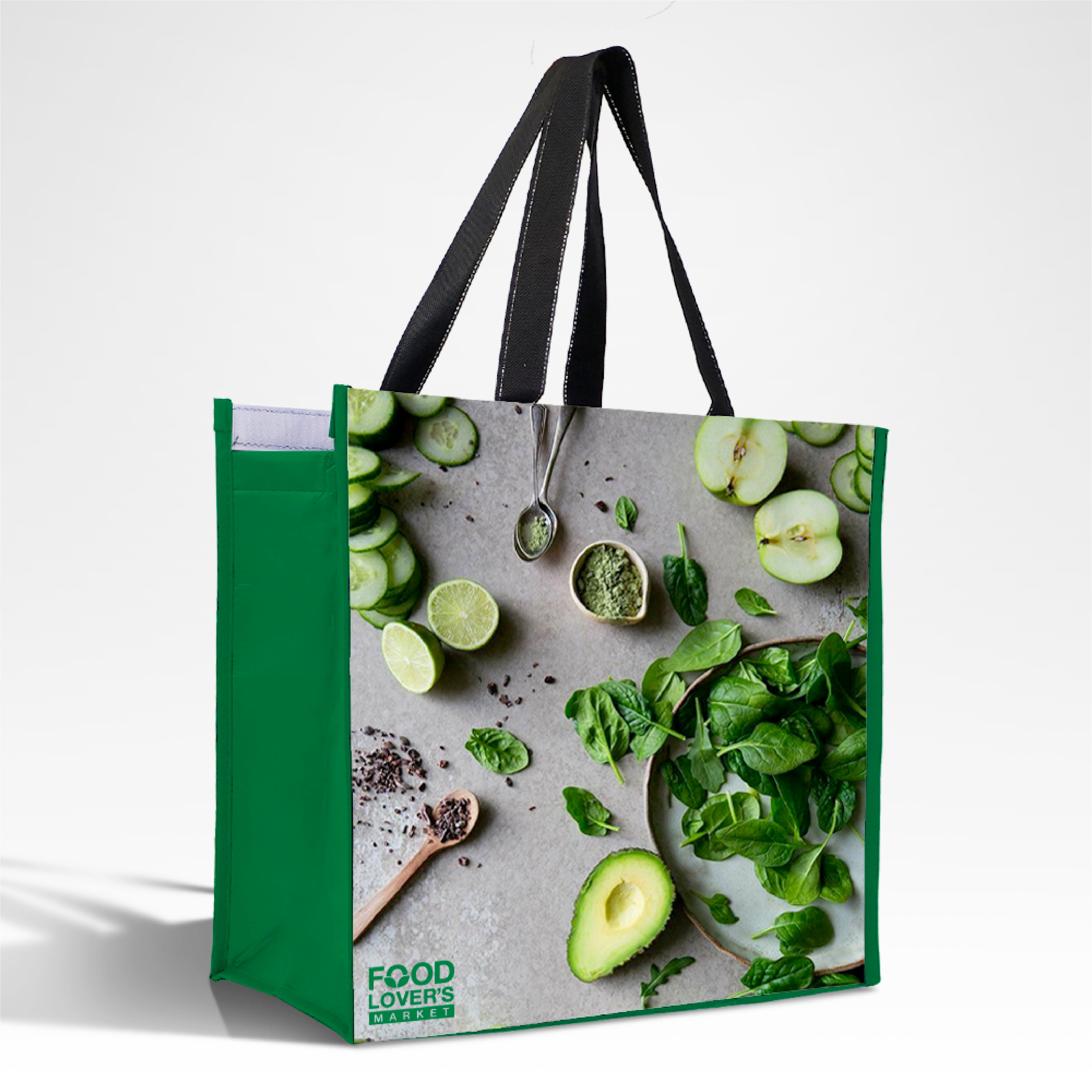LAMCO - Assorted Design Reusable Laminated Cooler Shopping Bag | 70GSM, 28L