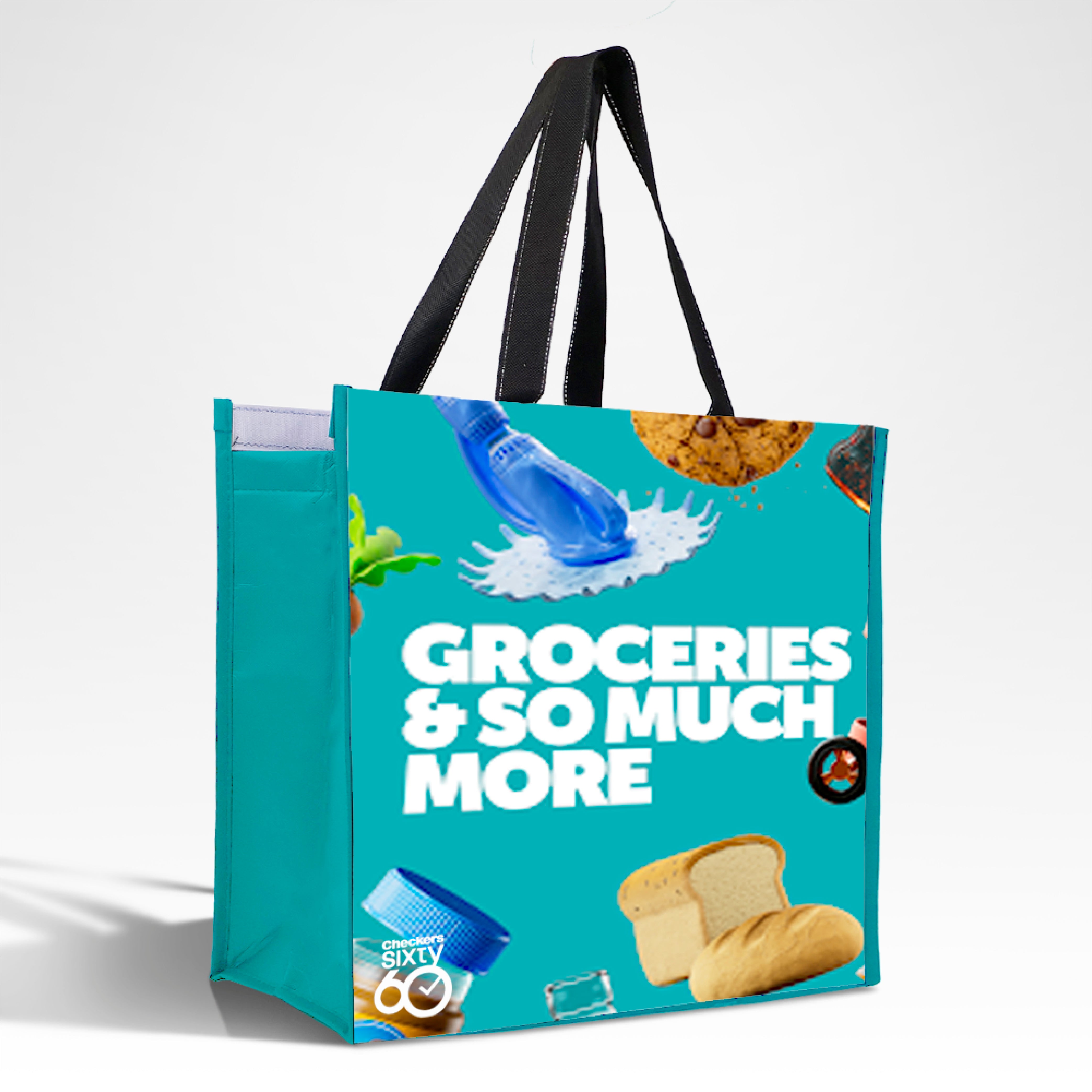 LAMCO - Assorted Design Reusable Laminated Cooler Shopping Bag | 70GSM, 28L