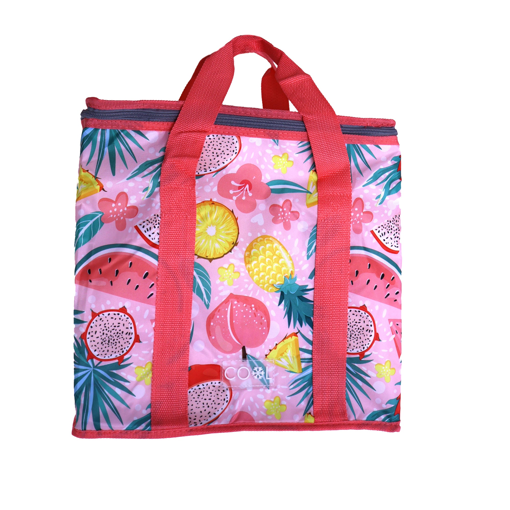 Bolsa Nevera Térmica con Asas - 16 Litros - Diseño Frutas Tropicales