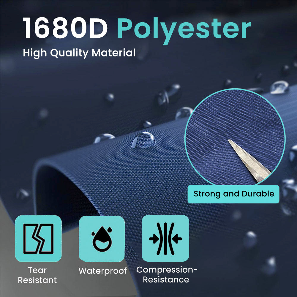 مجموعة حقائب سفر موناكو الناعمة، 4 قطع - أزرق داكن