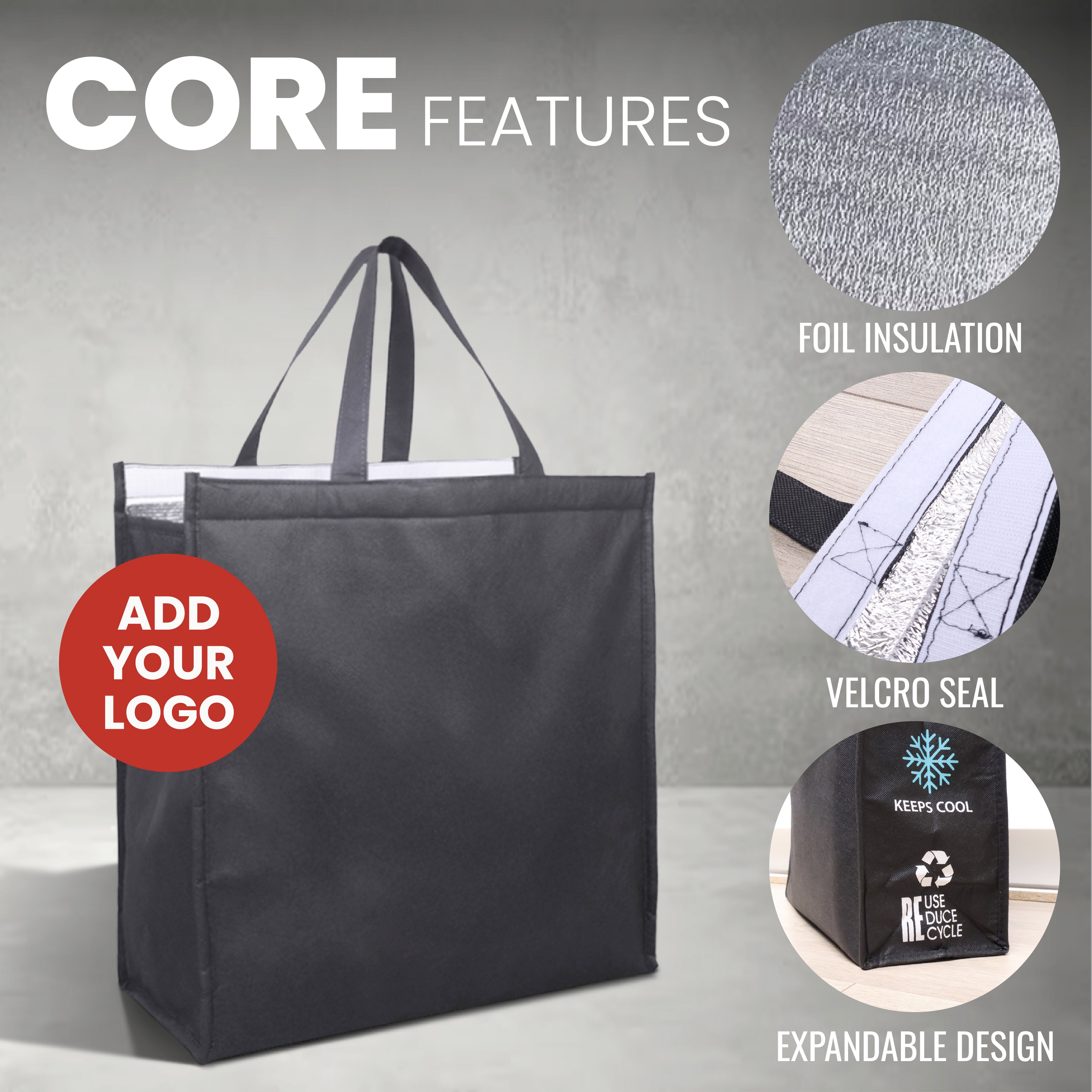 NWCO-1SC - Super Cool Reusable Non-Woven Cooler Shopping Bag | 70GSM, 29L