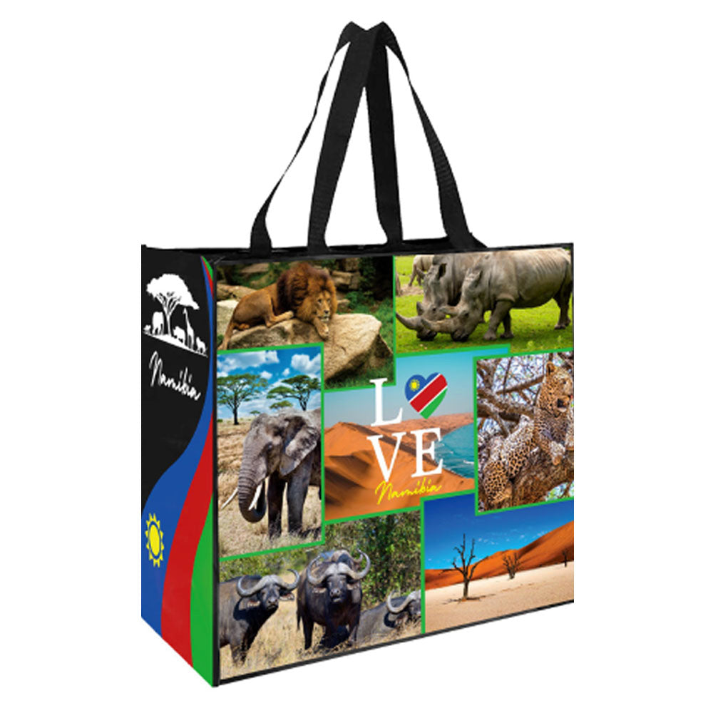 Namibia Reusable Laminated Shopping Bag back side | 100GSM, 28L