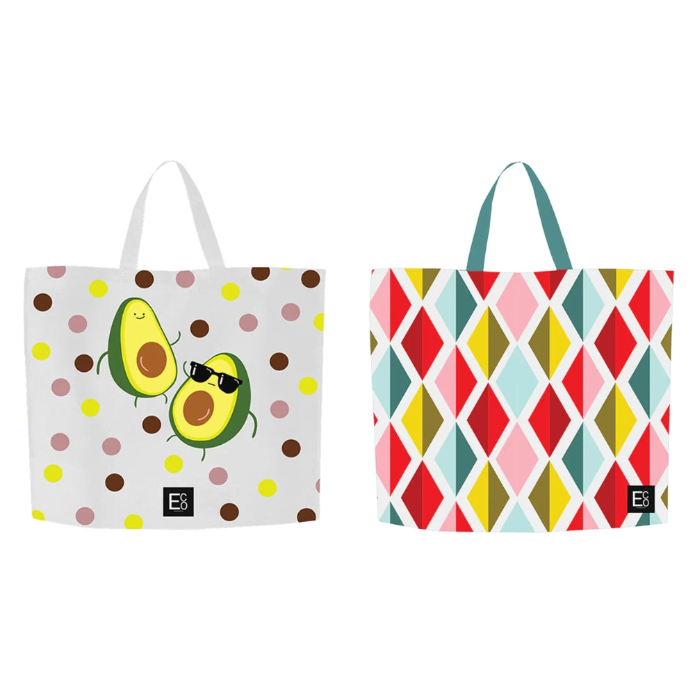 SHOP35-BD1 - حقيبة تسوق غير منسوجة متعددة التصاميم وقابلة لإعادة الاستخدام | 70 جرامًا للمتر المربع، 27 لترًا