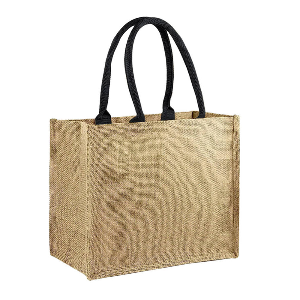 JUTE01-PLN - Plain Reusable Jute Tote Bag | 300GSM, 18L