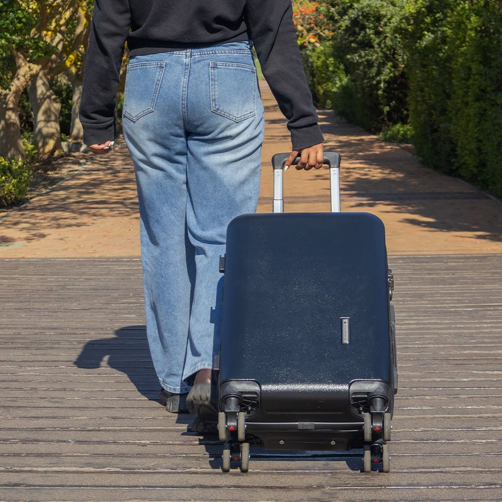 Sydney Anti-Scratch Hard Shell Carry-On Suitcase - Black