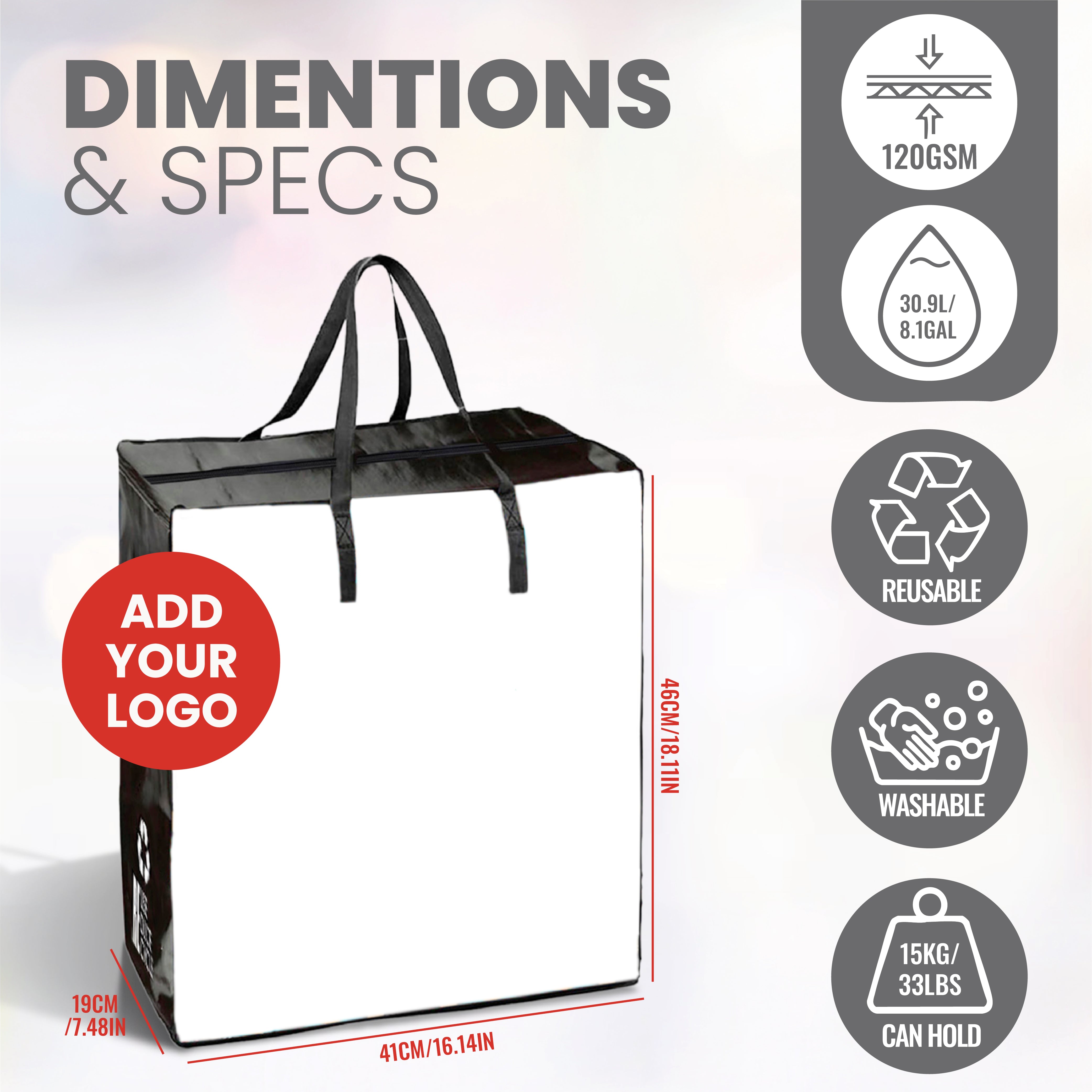 TAXI01 - Medium Assorted Design Laminated Taxi Shopping Bag with Zipper | 120GSM, 36L