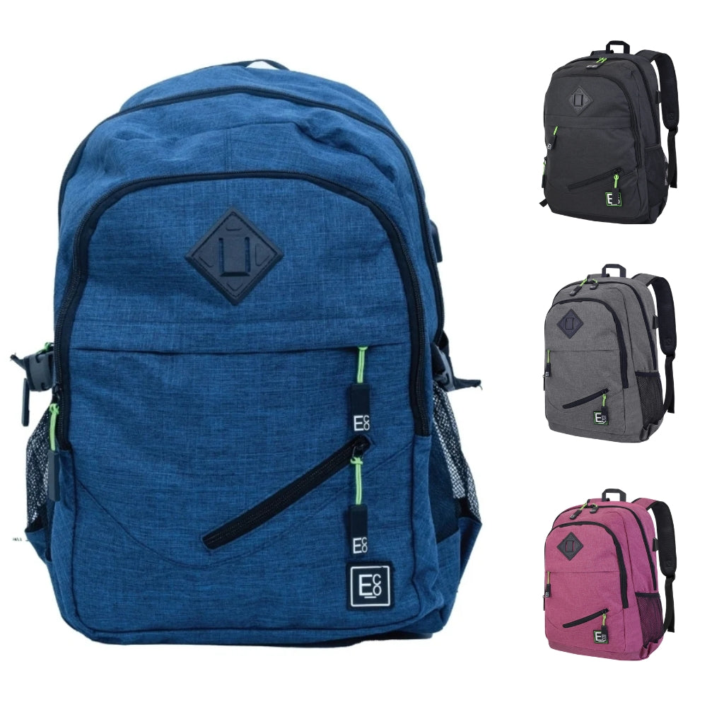Backpack with USB Laptop or Phone Charging Port