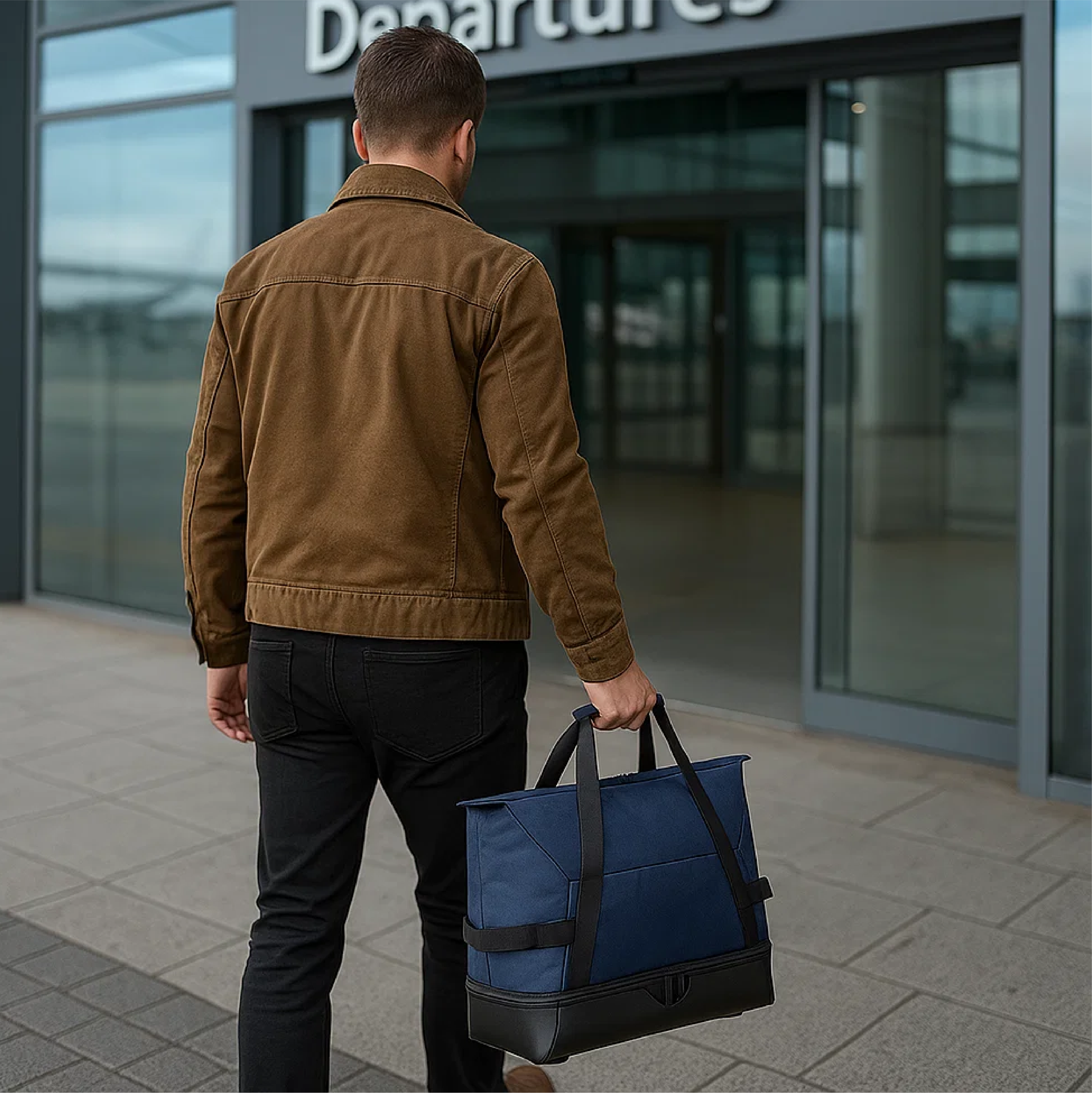 Double Decker Brandable Duffel Bag | 55L, Polyester